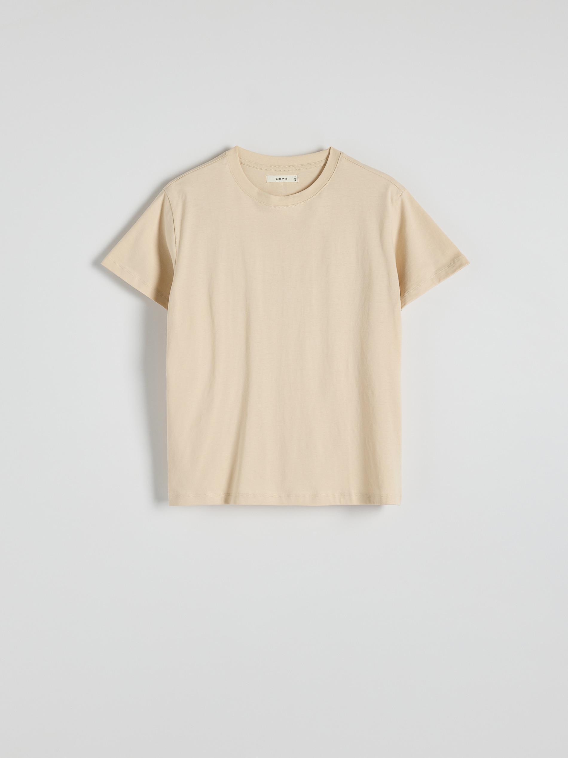 Cream Cotton T-Shirt, Ivory, large image number 3