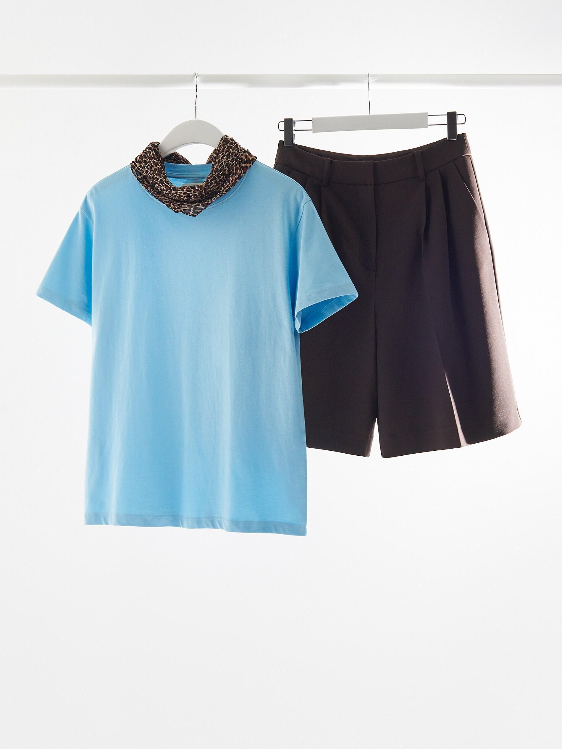 Regular fit cotton T-shirt, Blue, large image number 0