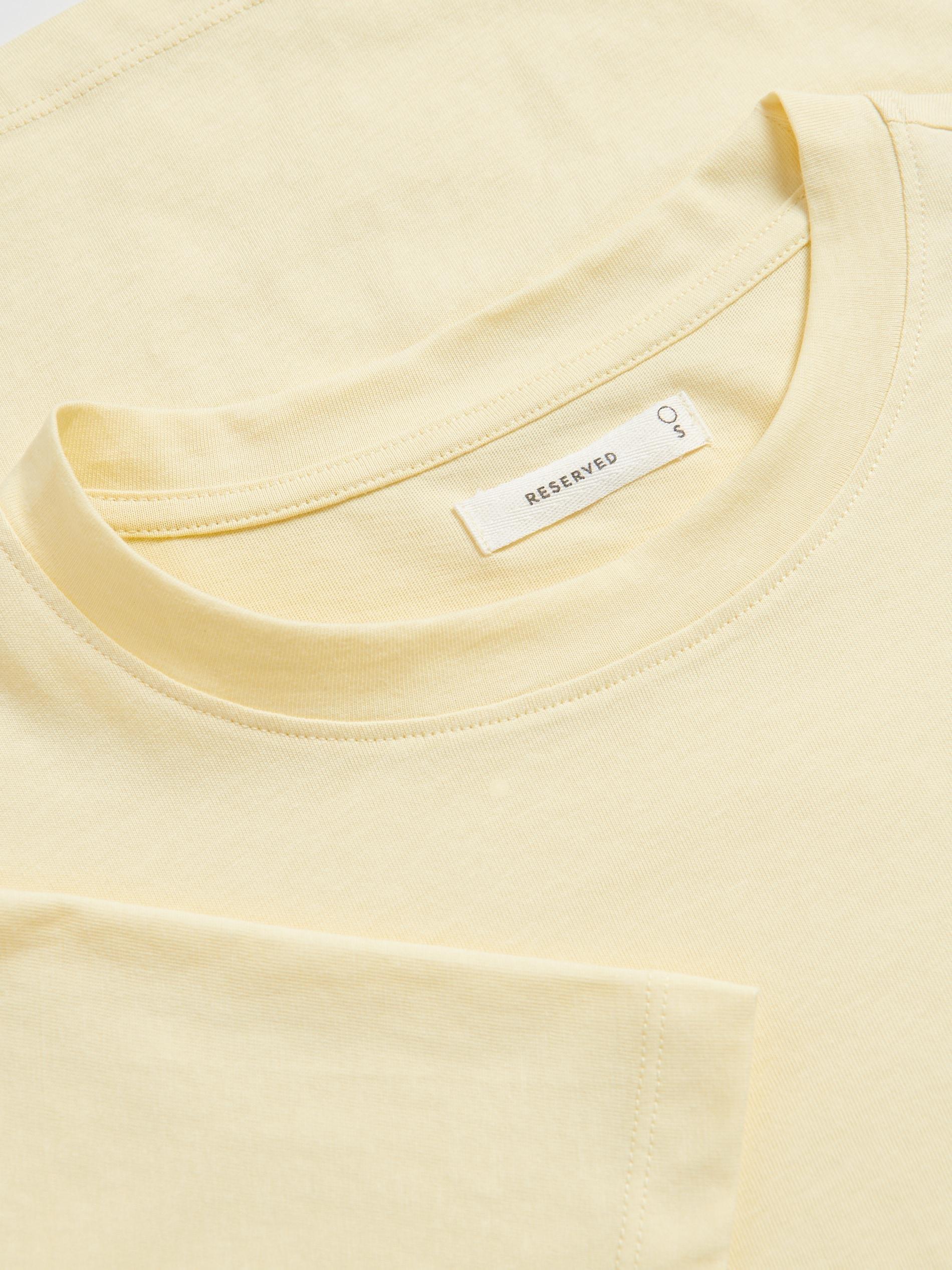 Yellow Regular Fit Cotton T-Shirt, , large image number 4