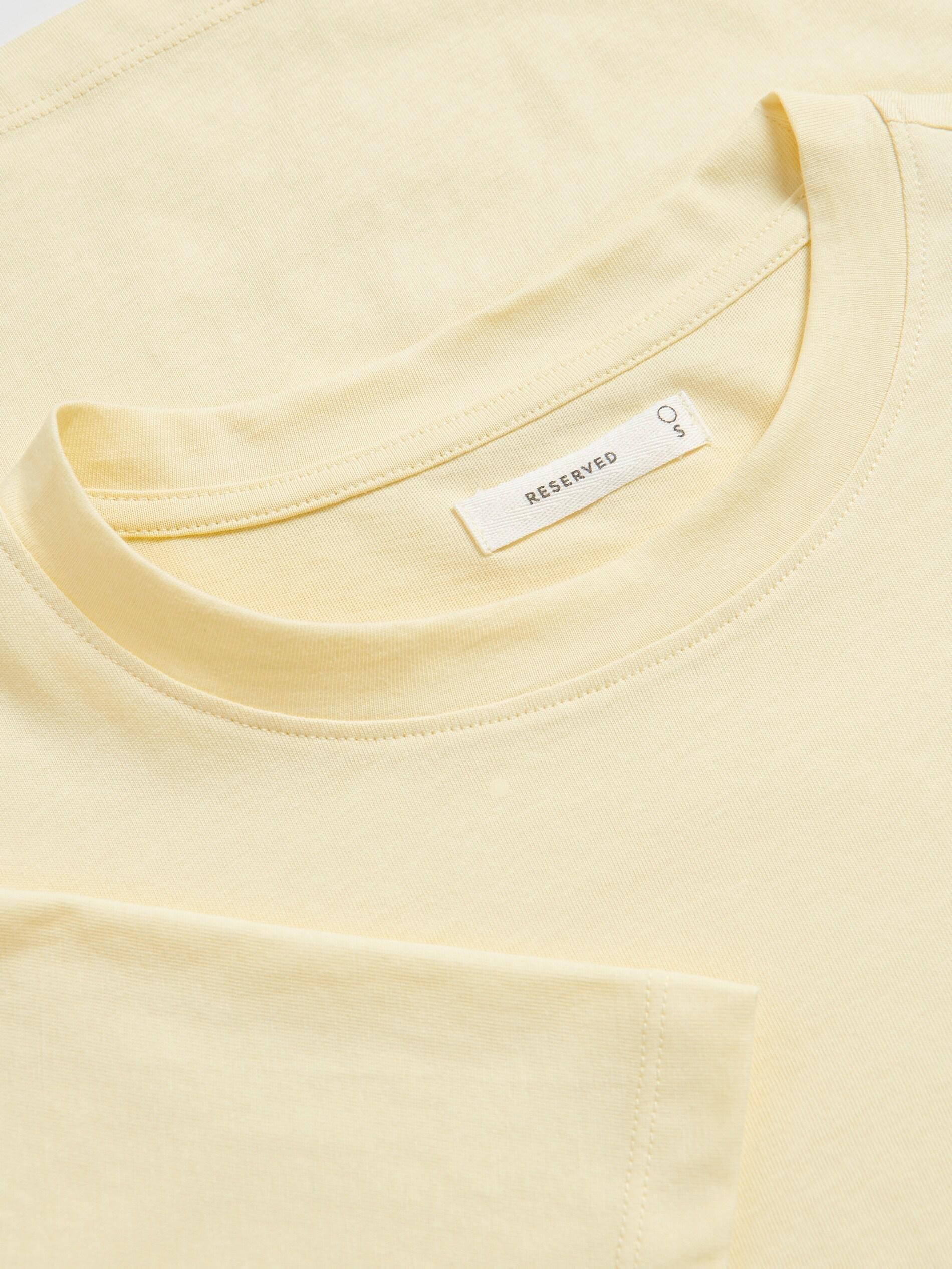 Yellow Regular Fit Cotton T-Shirt, Yellow, large image number 4