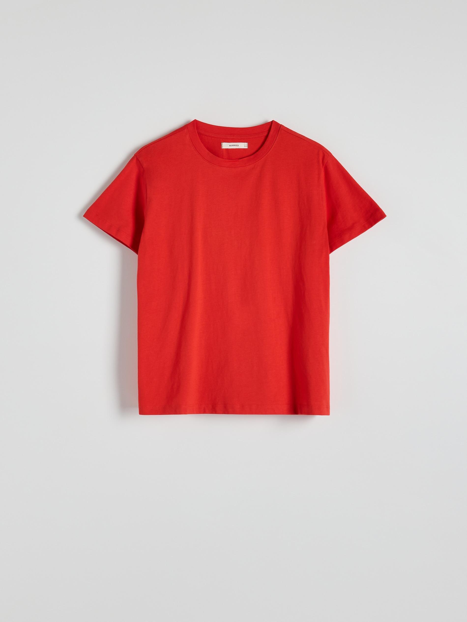 Red Cotton T-Shirt, Red, medium