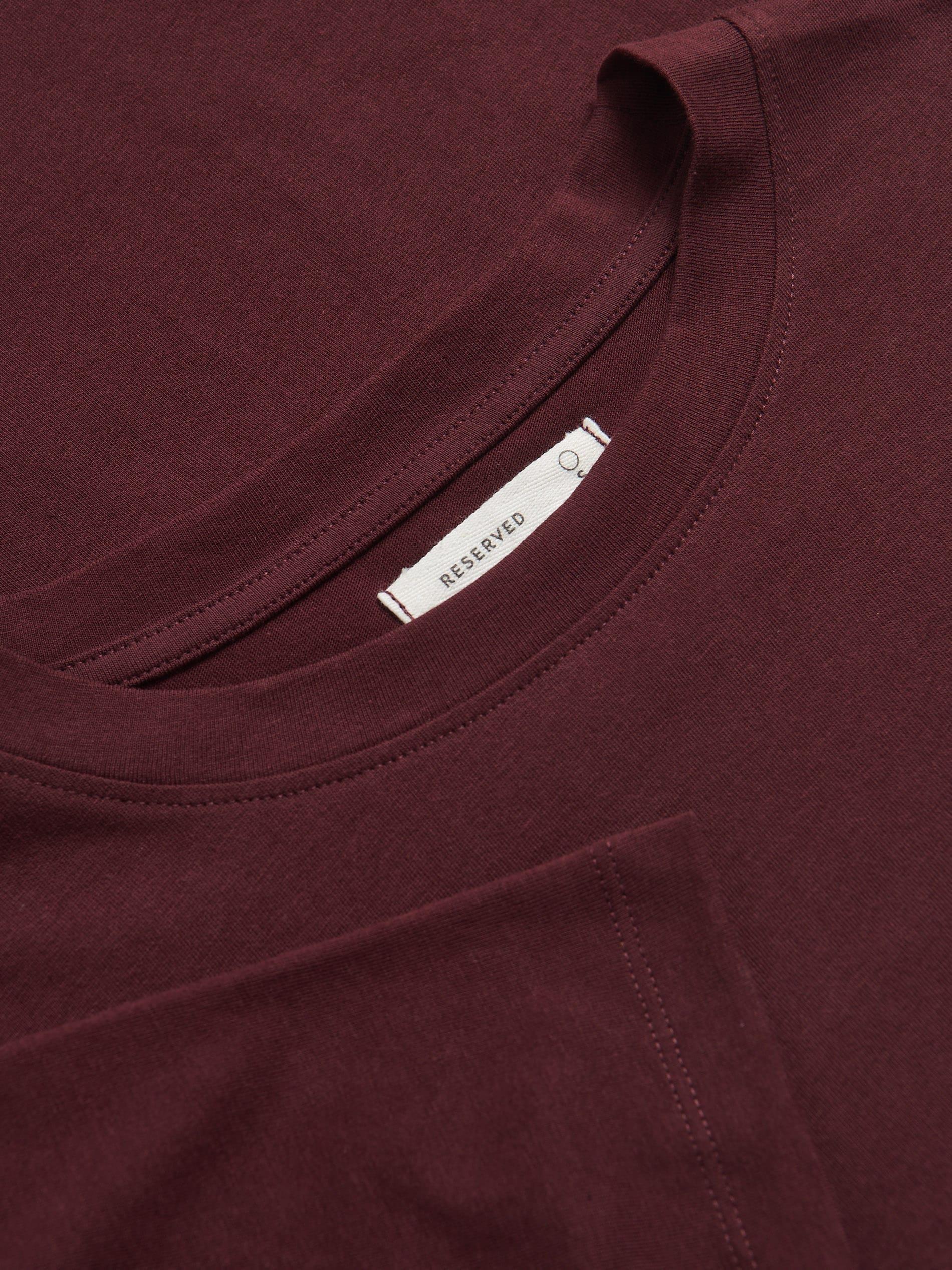 Maroon Regular Fit Cotton T-Shirt, , large image number 1