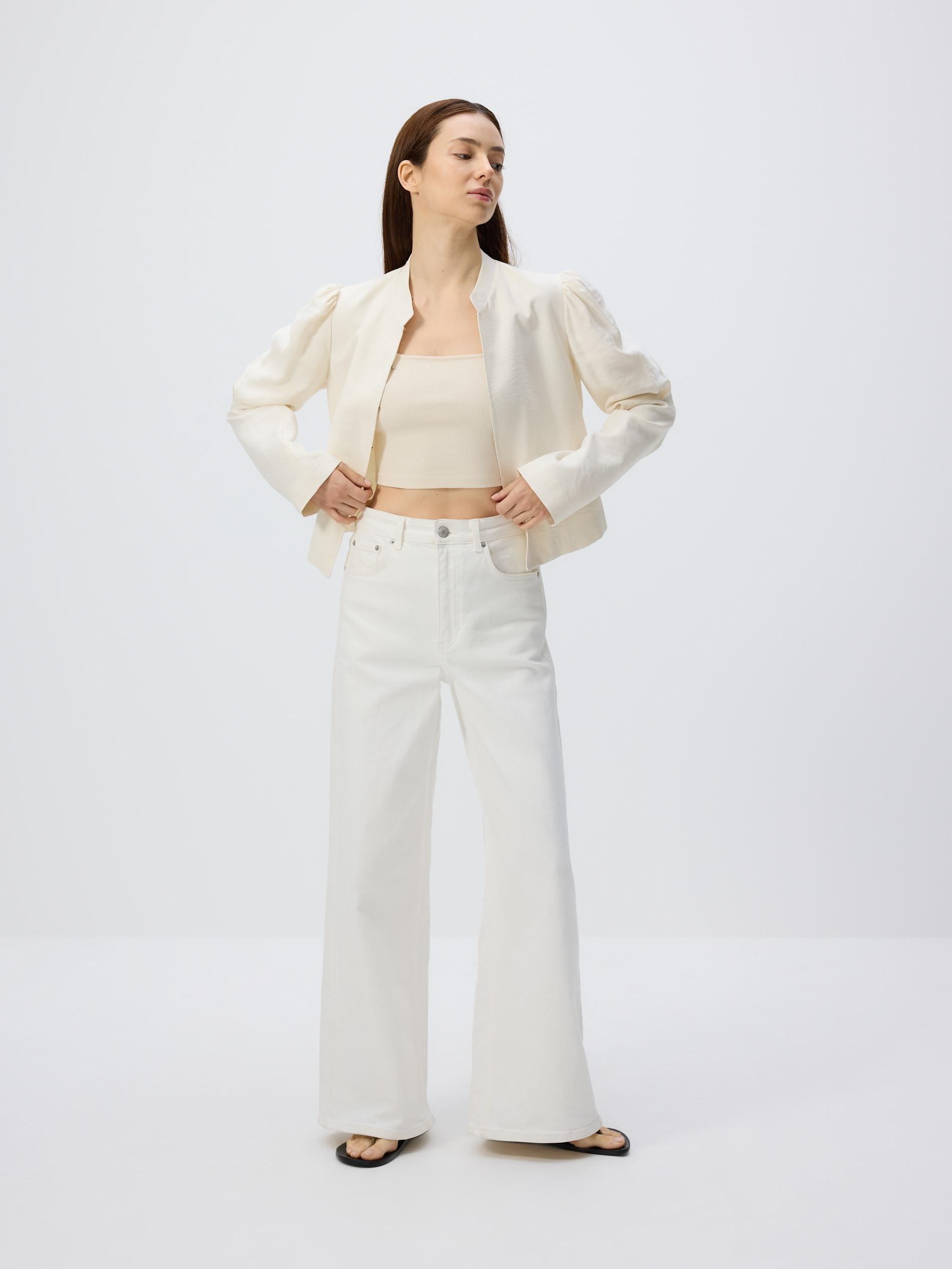 Cream Cami Crop Top, , large image number 2