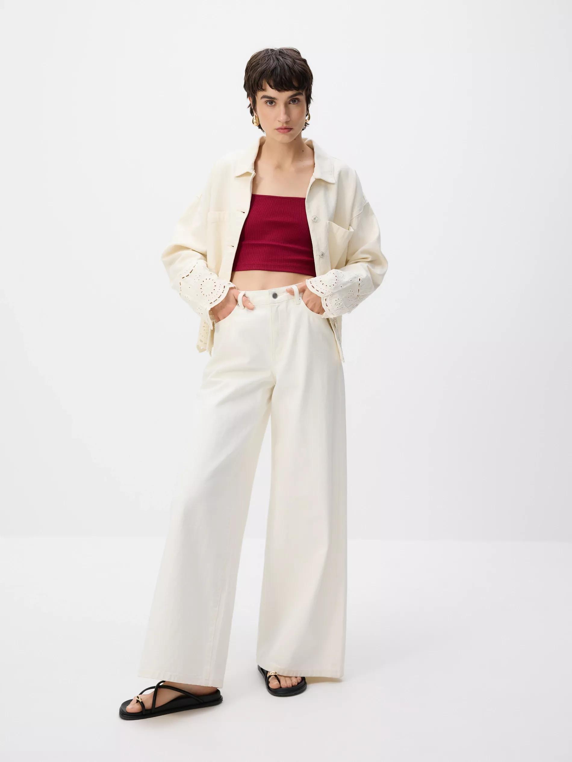 Brown Cami Crop Top, Burgundy, large image number 2