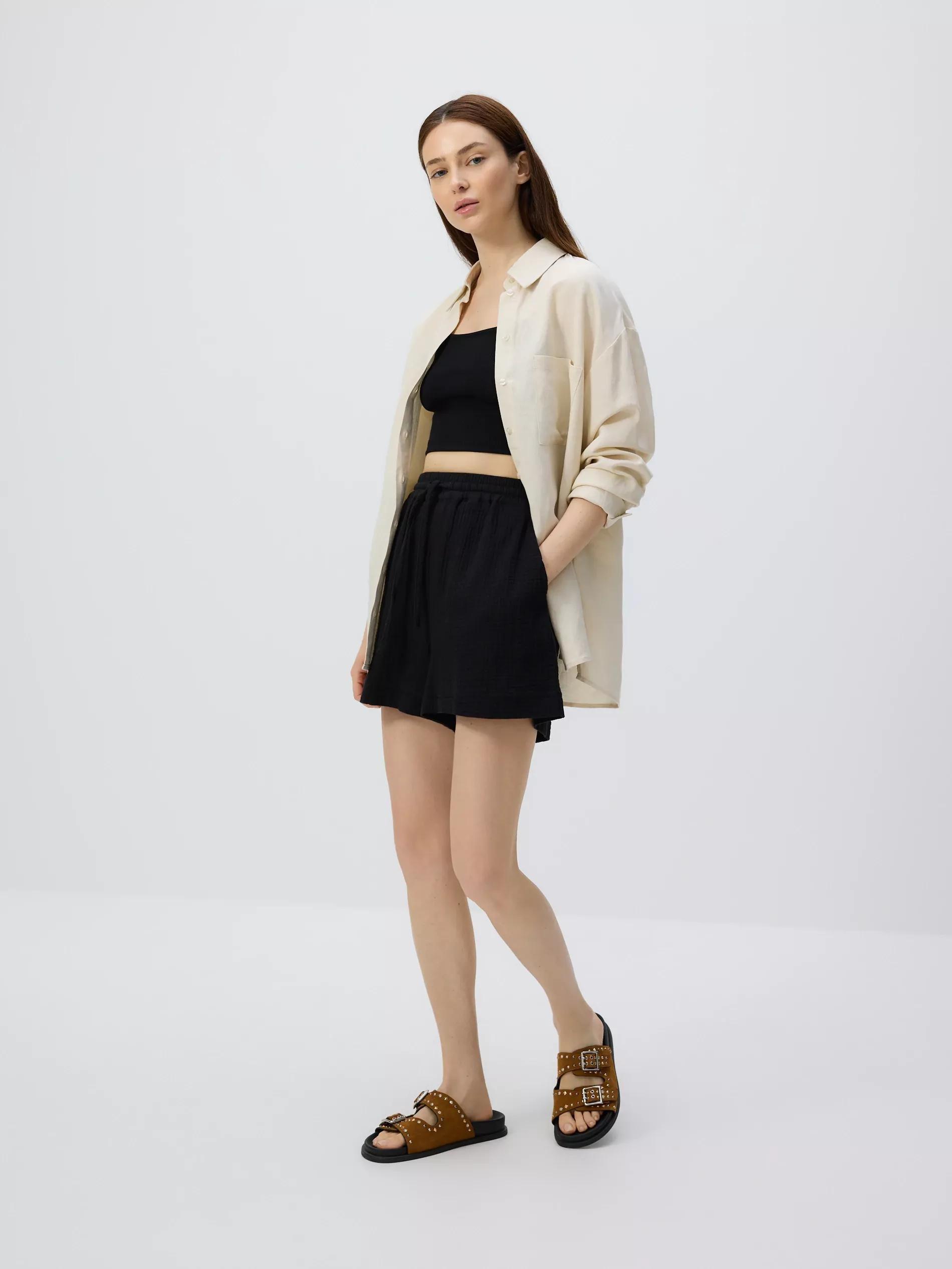 Cami crop top, Black, large image number 2