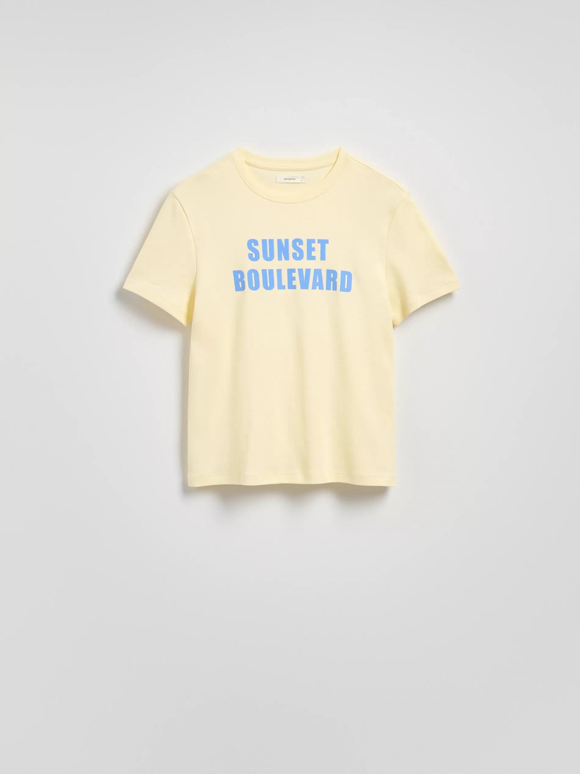 Yellow T-Shirt With Print, , large image number 0
