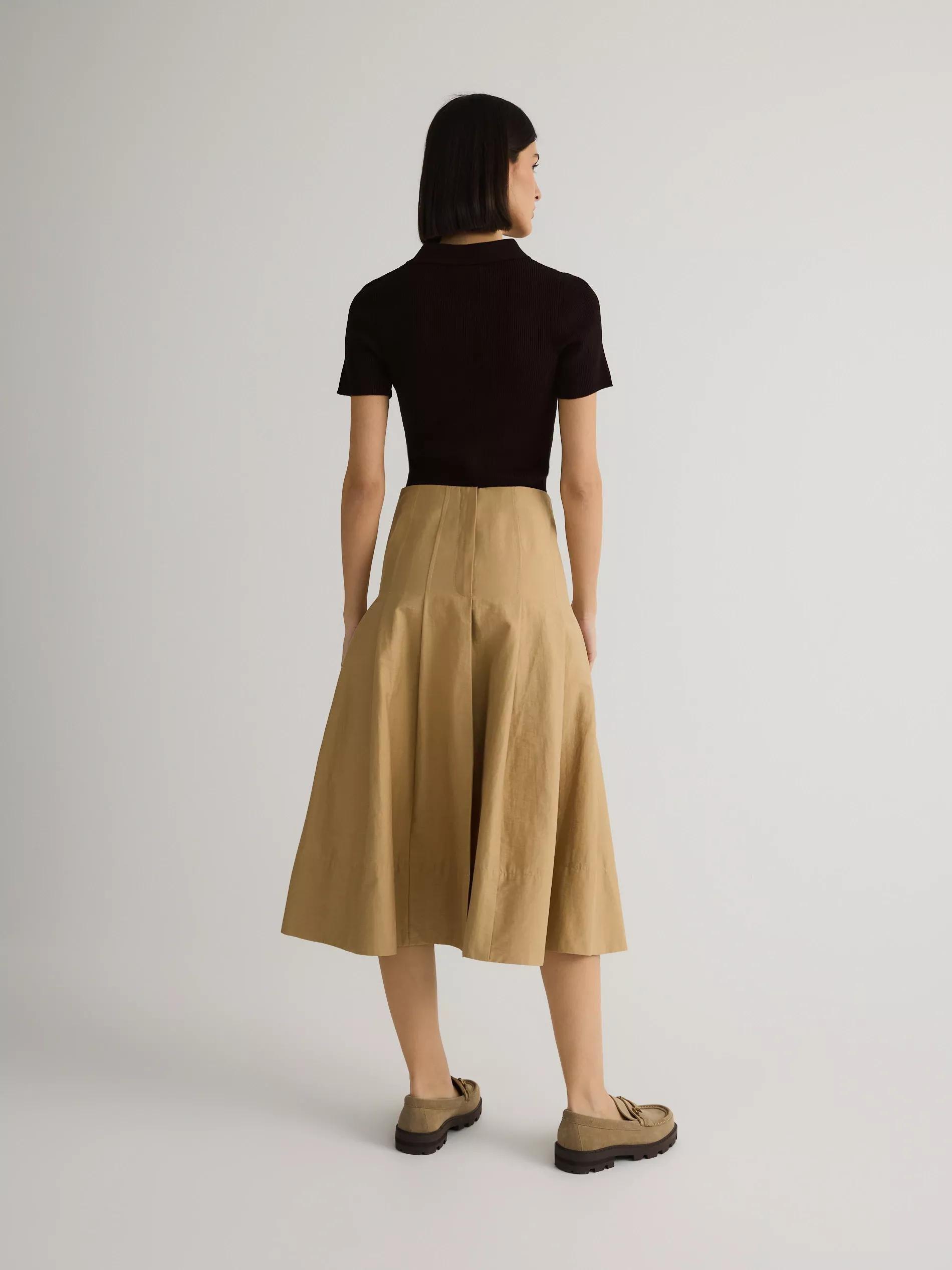 Yellow Skirt, Beige, large image number 3