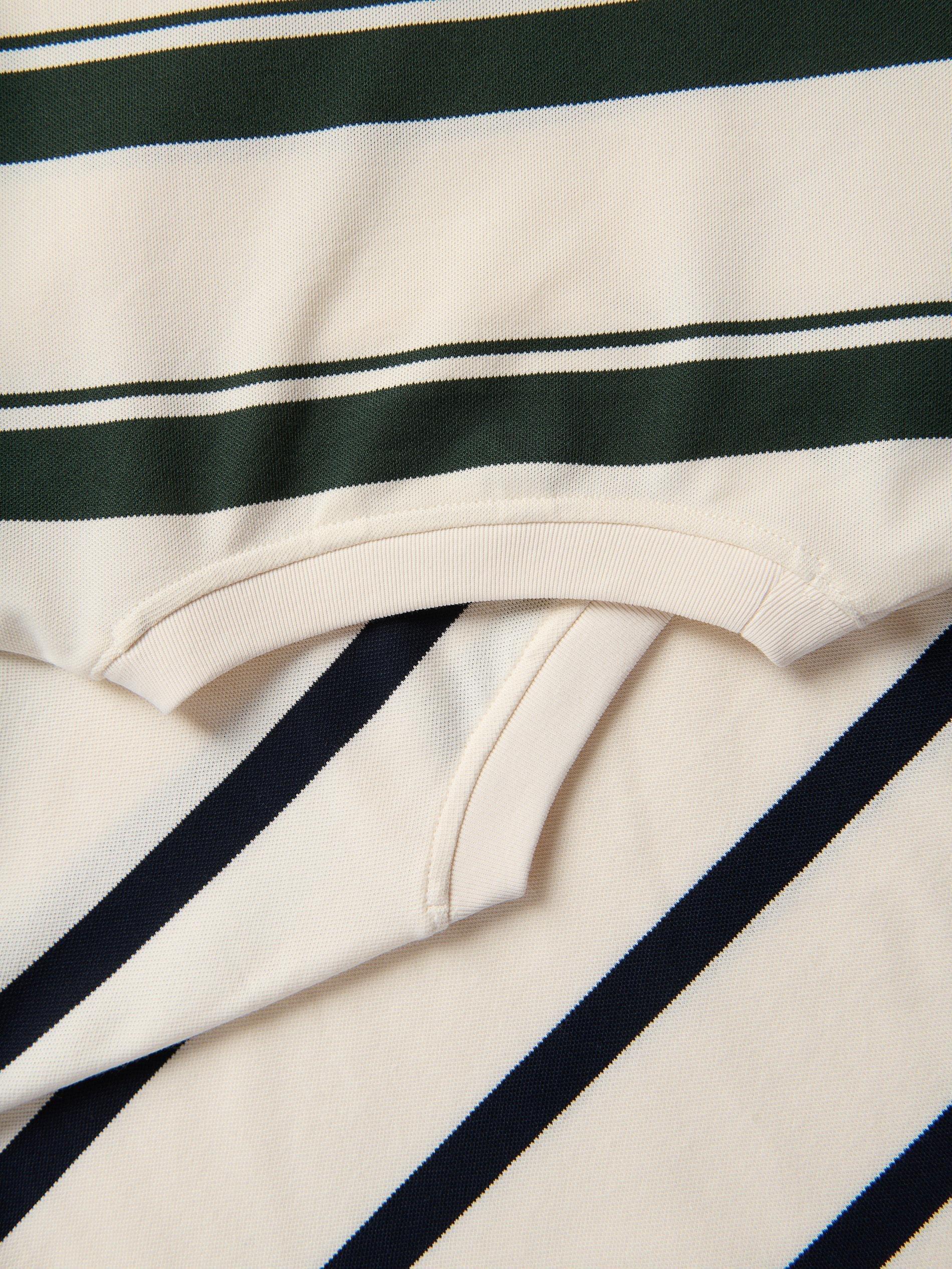 Cream Regular Fit Stripe Long Sleeve T-Shirt, Ivory, large image number 7