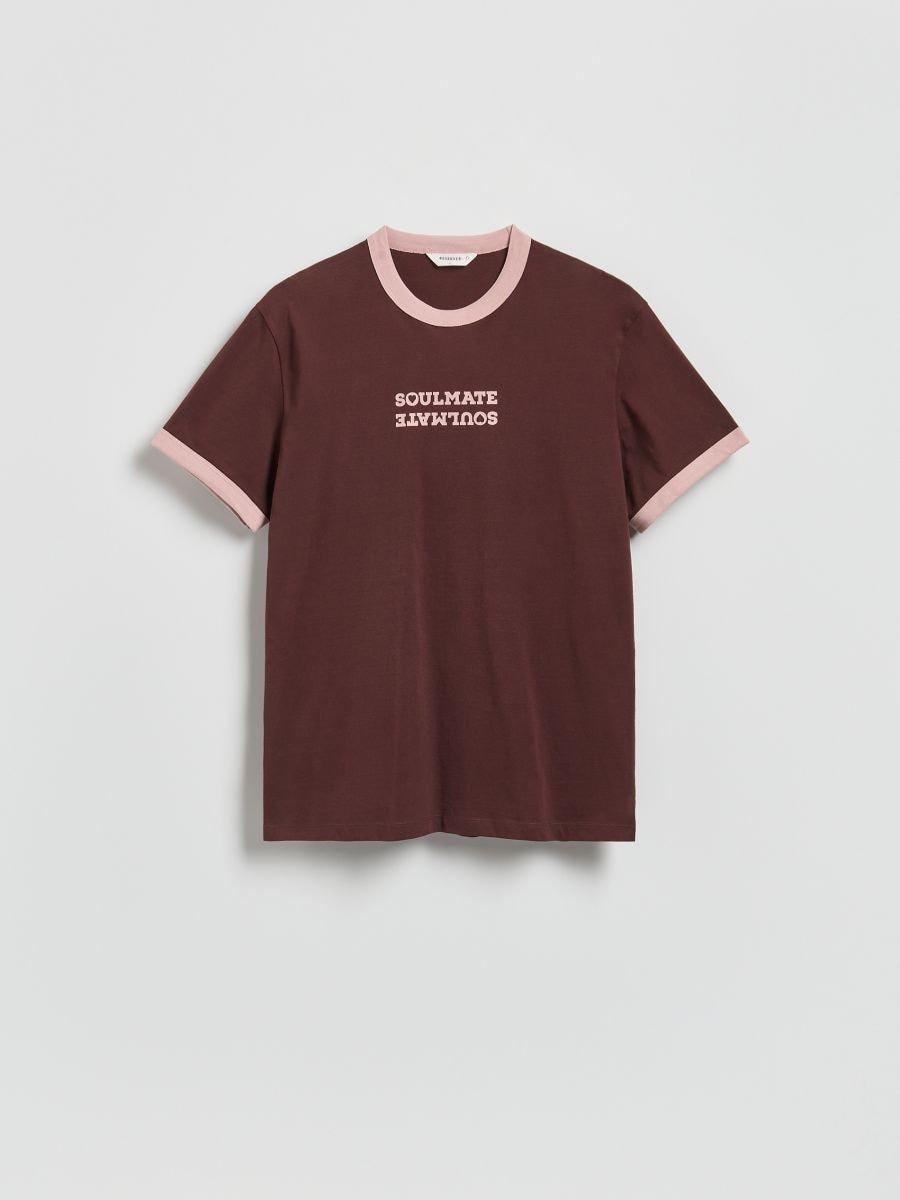 Brown Regular Fit Printed T-Shirt, Brown, large image number 2
