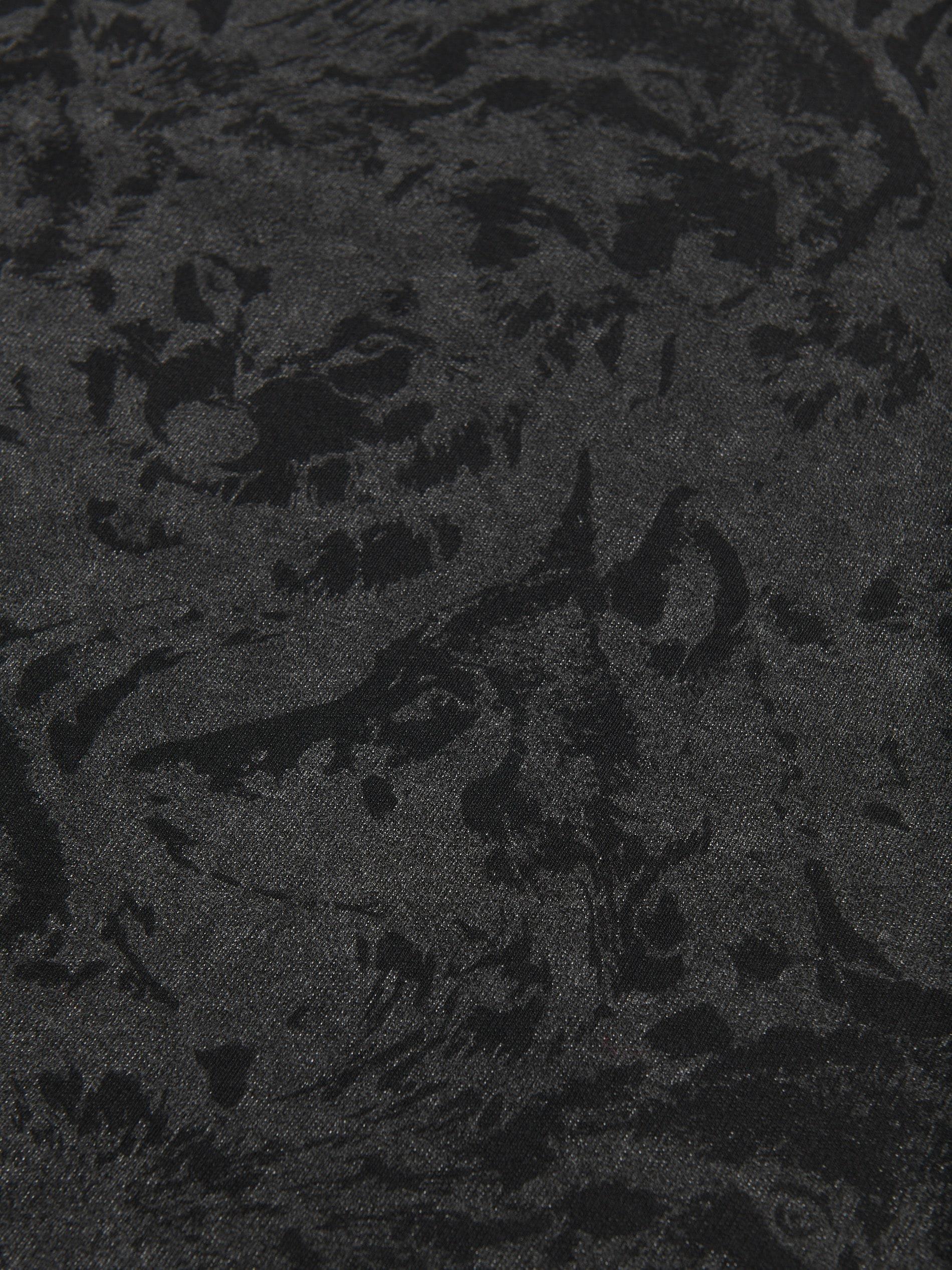Black Comfort Fit T-Shirt With Print, Black, large image number 5
