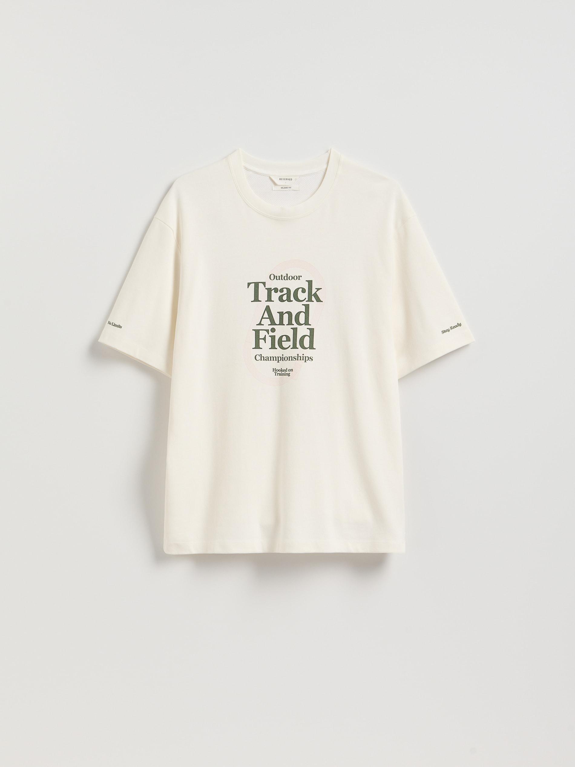 تيشيرت رجالي كريمي, Ivory, large image number 5