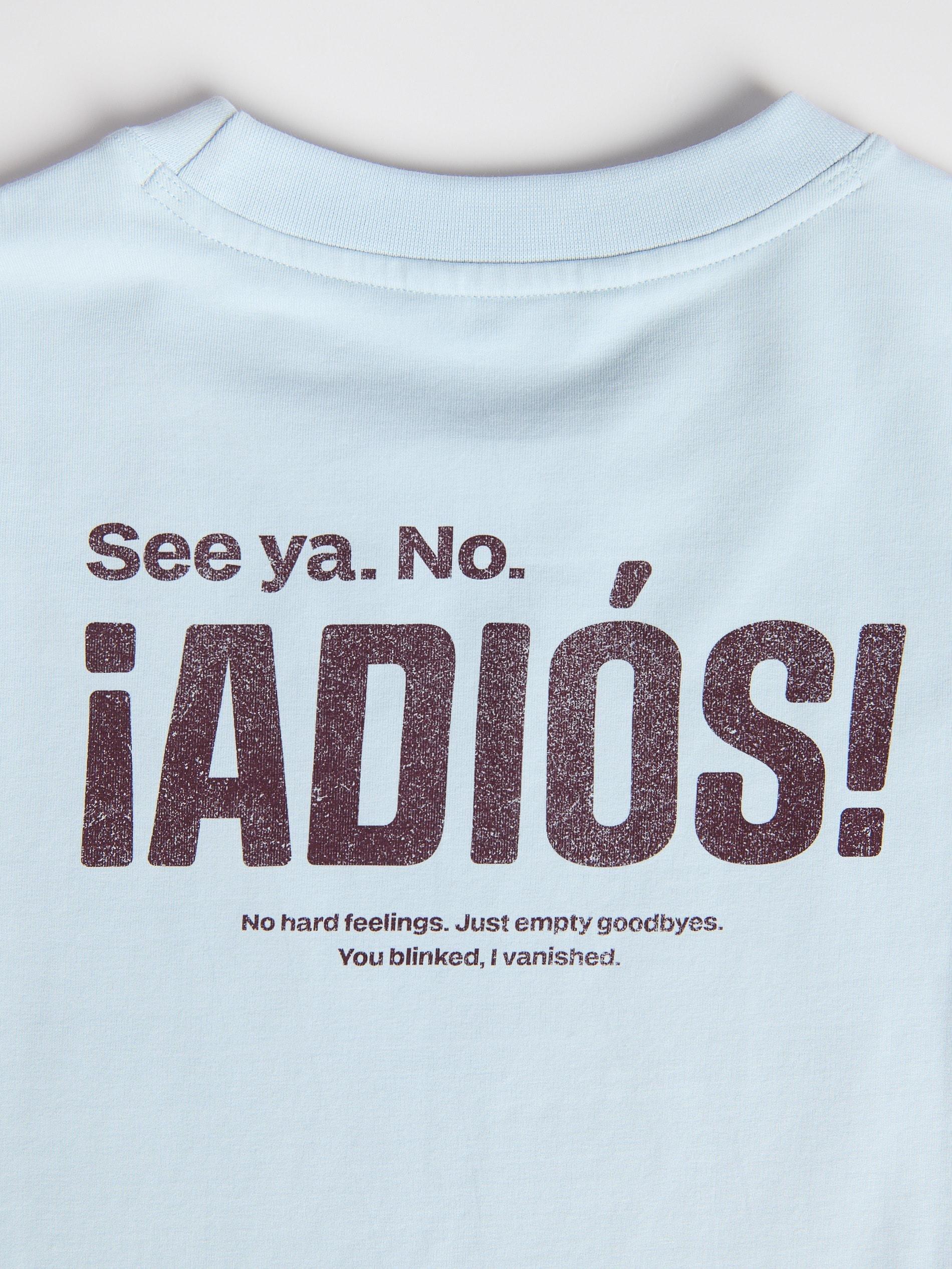 Blue Comfort T-Shirt With Back Print, Blue, large image number 5