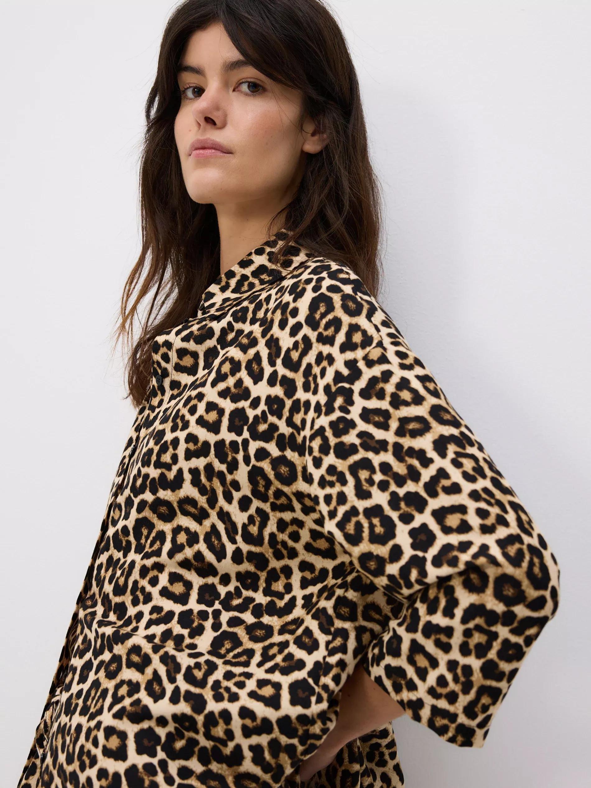 Multicolour Long Linen Shirt, Multicolor, large image number 3