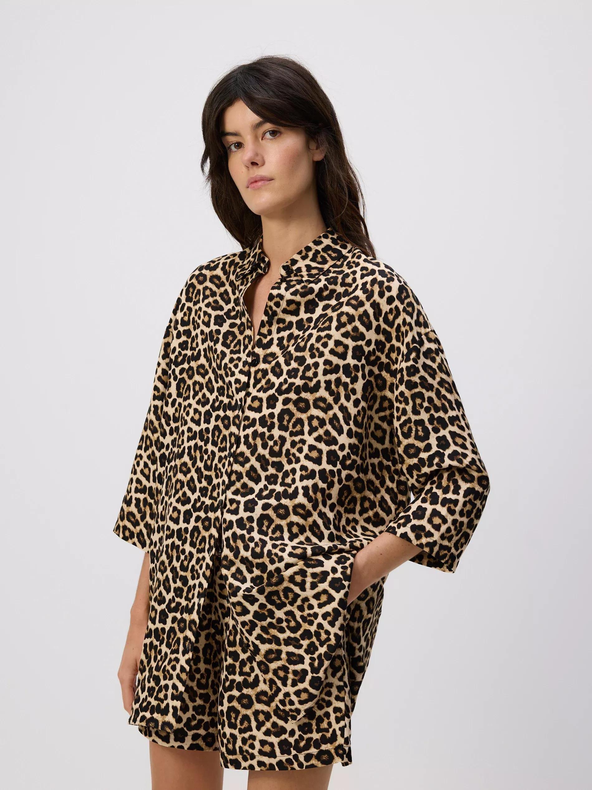 Multicolour Long Linen Shirt, Multicolor, large image number 4