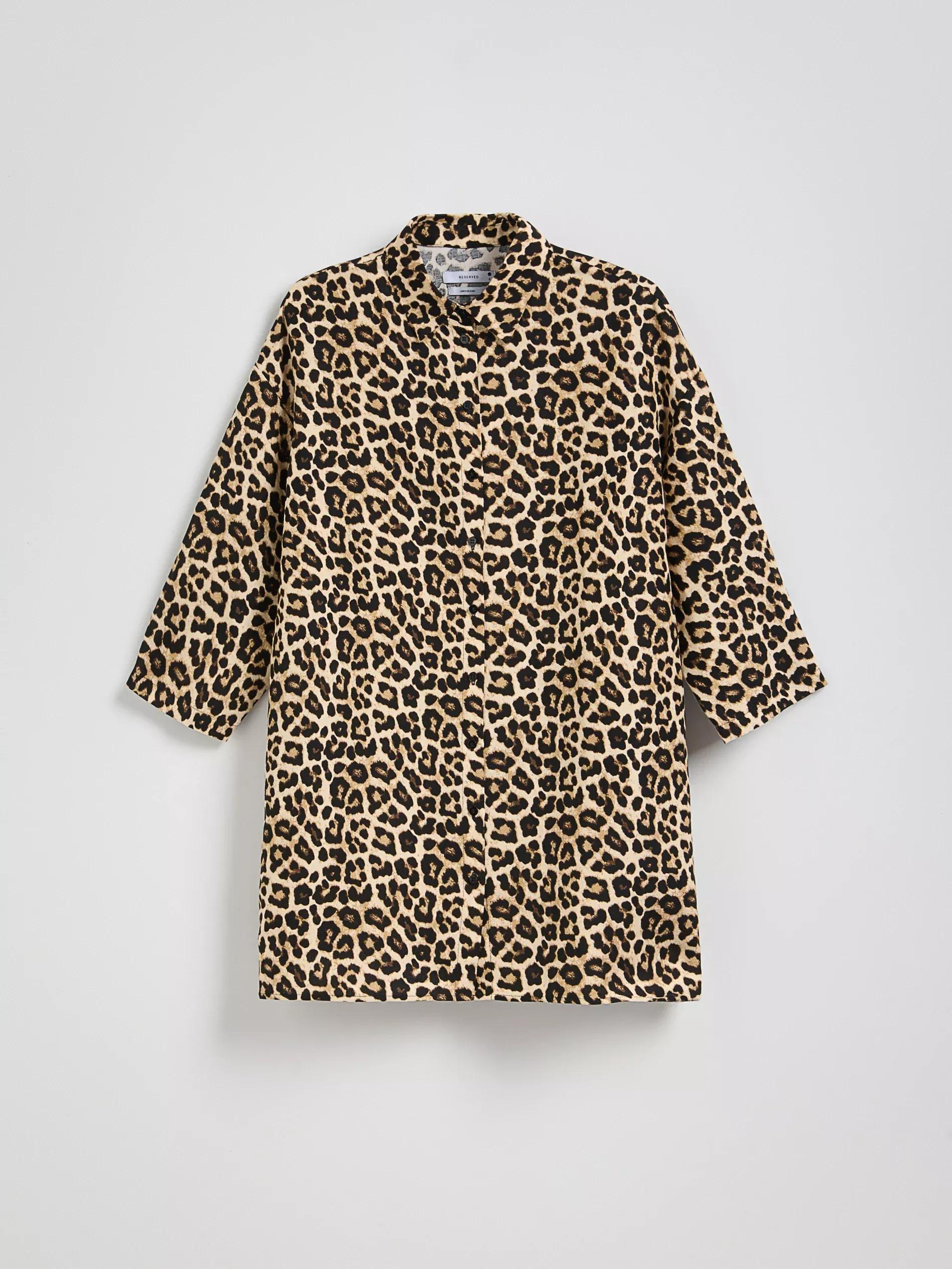 Multicolour Long Linen Shirt, Multicolor, large image number 5