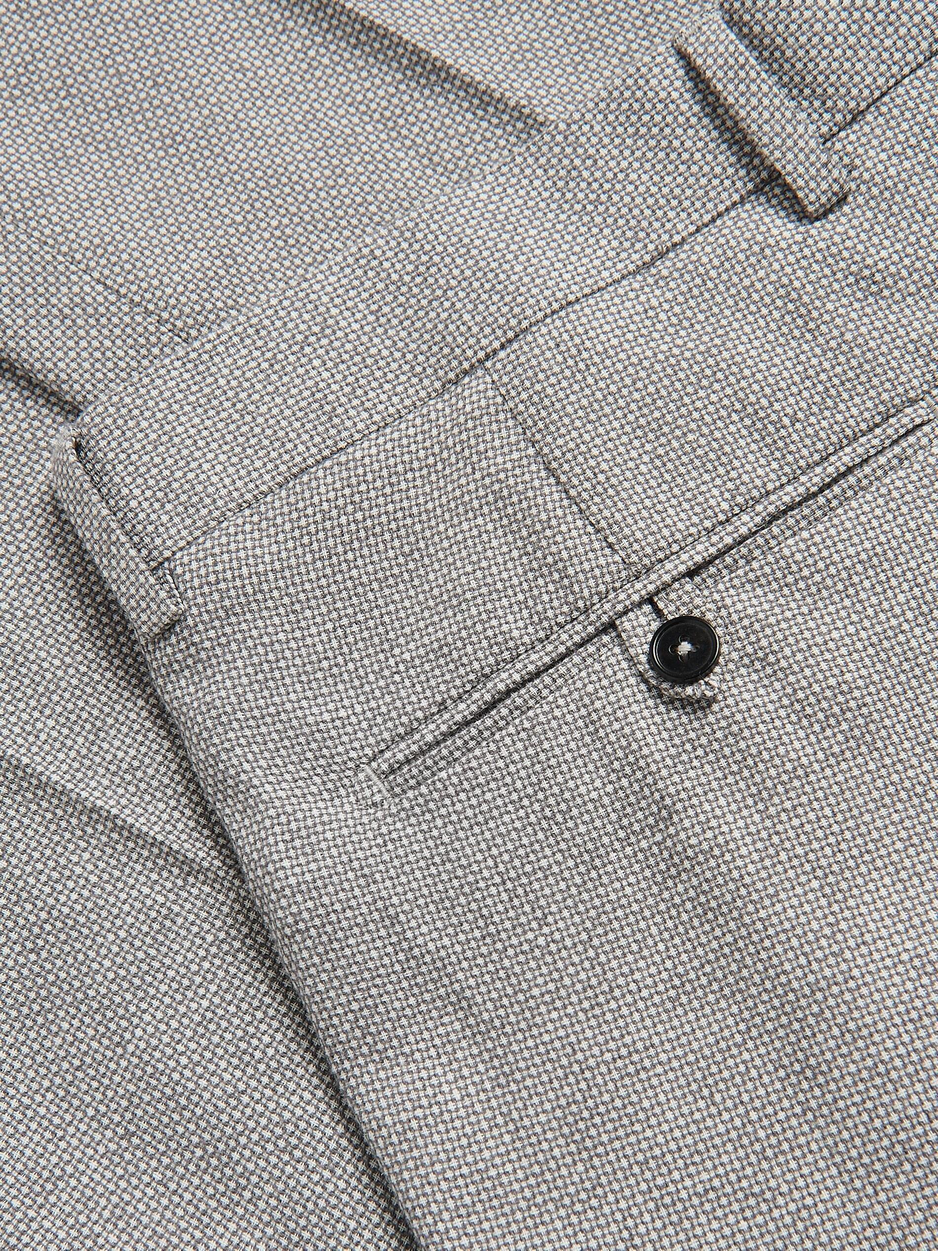 Grey Linen Blend Suit Trousers, Light grey, large image number 5
