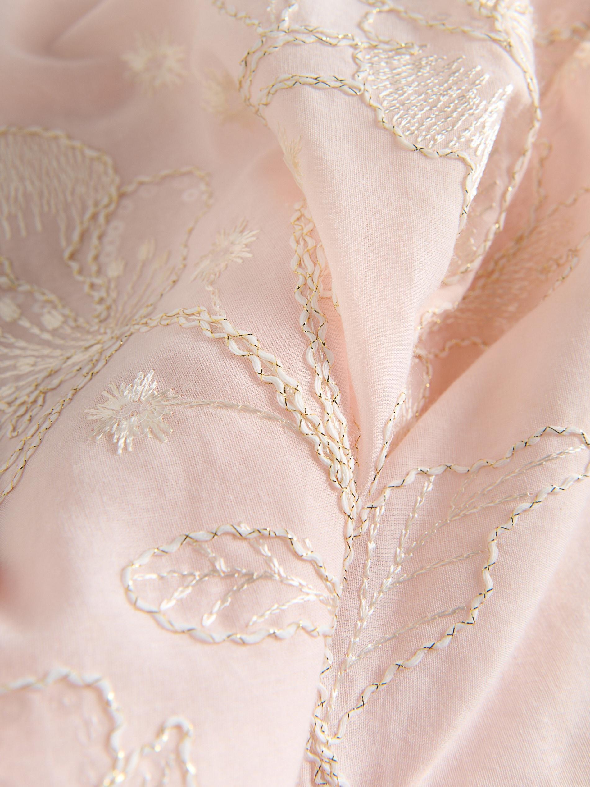Pink Cotton Shirt With Embroidery, , large image number 1
