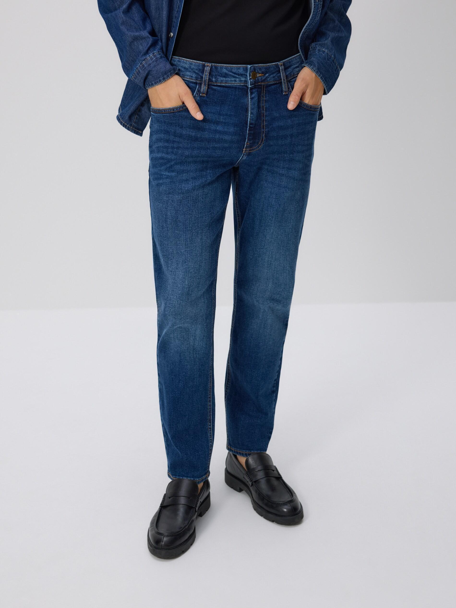 NAVY Slim jeans with wash effect, Navy, large image number 1