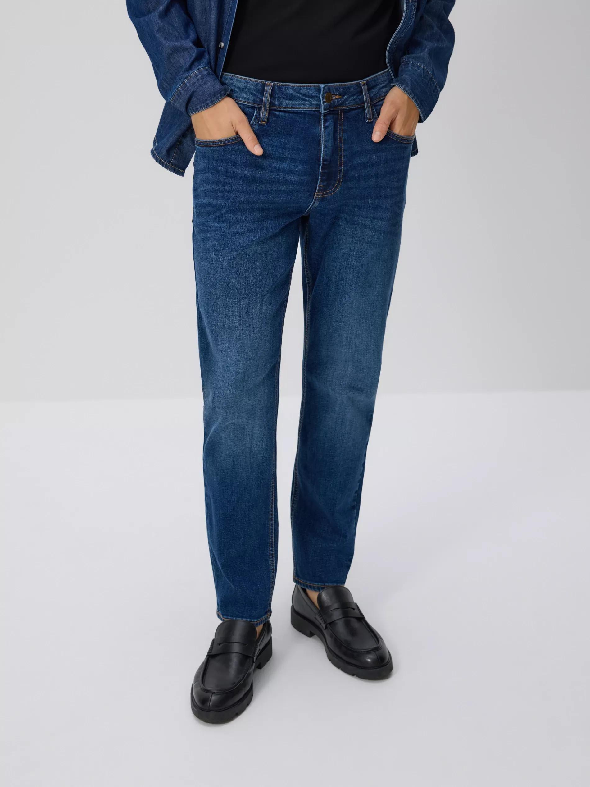 Navy Slim Jeans With Wash Effect, Navy, medium