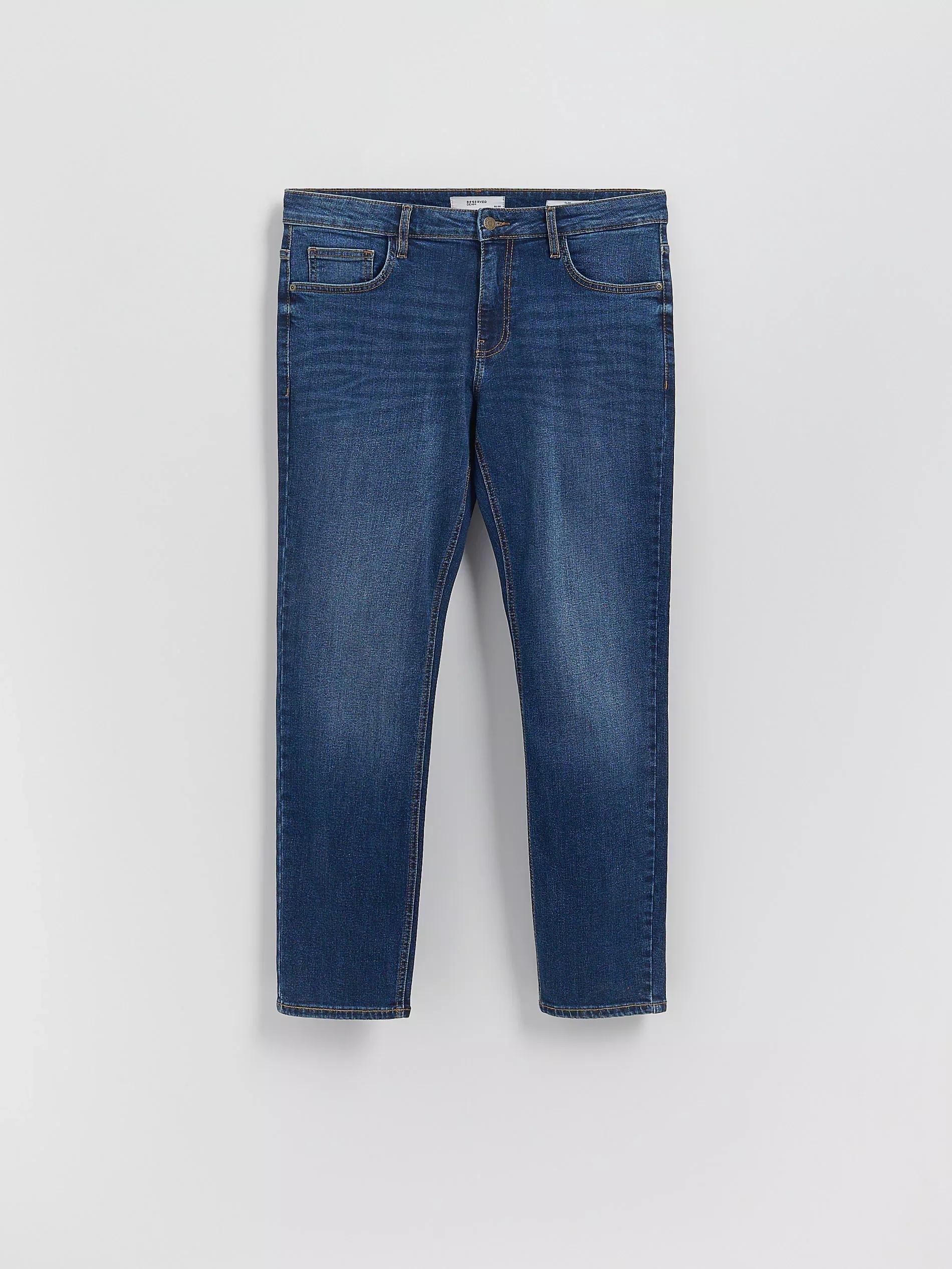 Navy Slim Jeans With Wash Effect, Navy, large image number 3