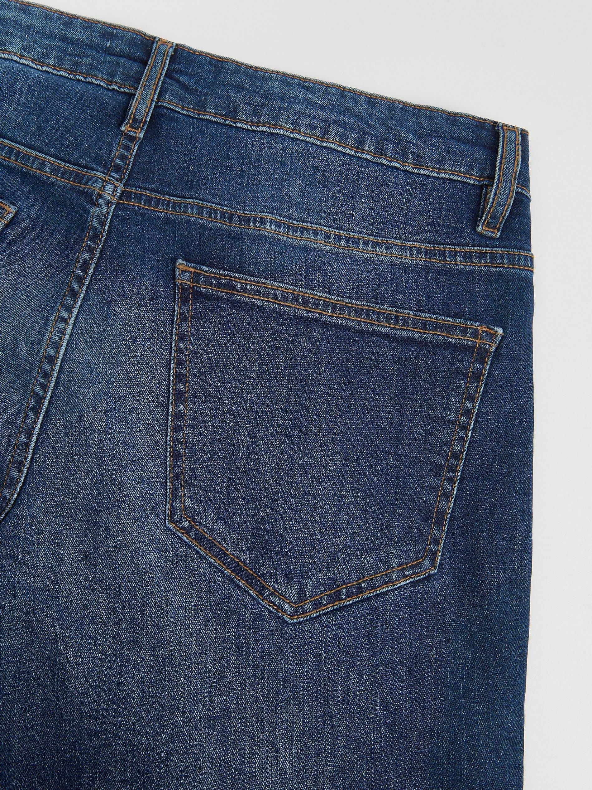 Navy Slim Jeans With Wash Effect, Navy, large image number 4