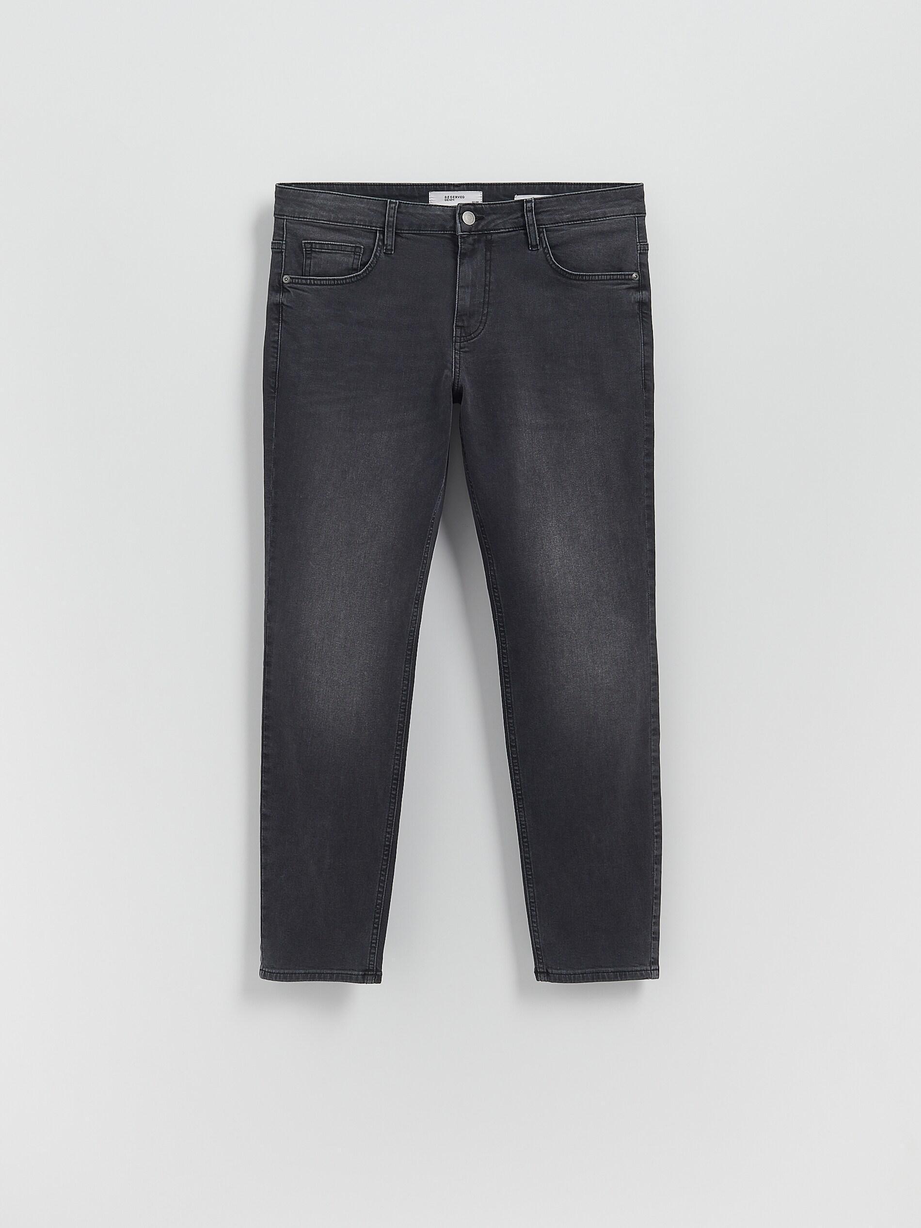 Grey Slim Jeans With Wash Effect, Grey, large image number 4