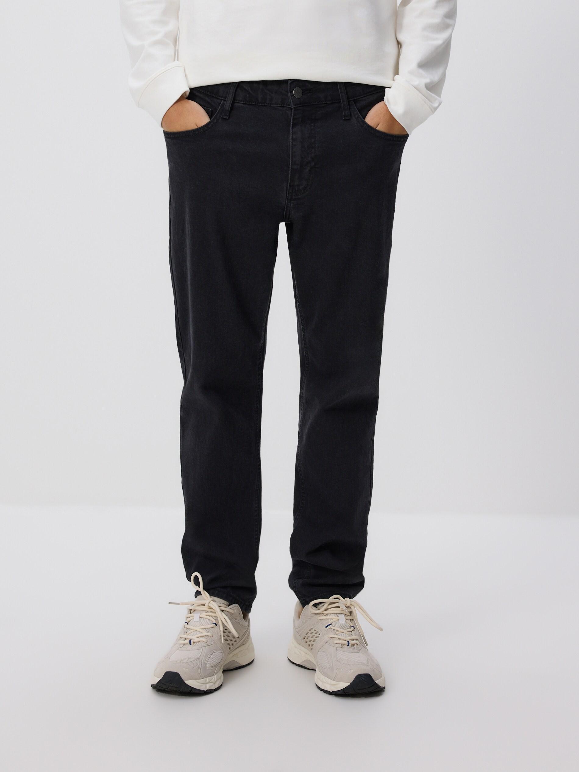 BLACK Slim jeans with wash effect, Black, large image number 0