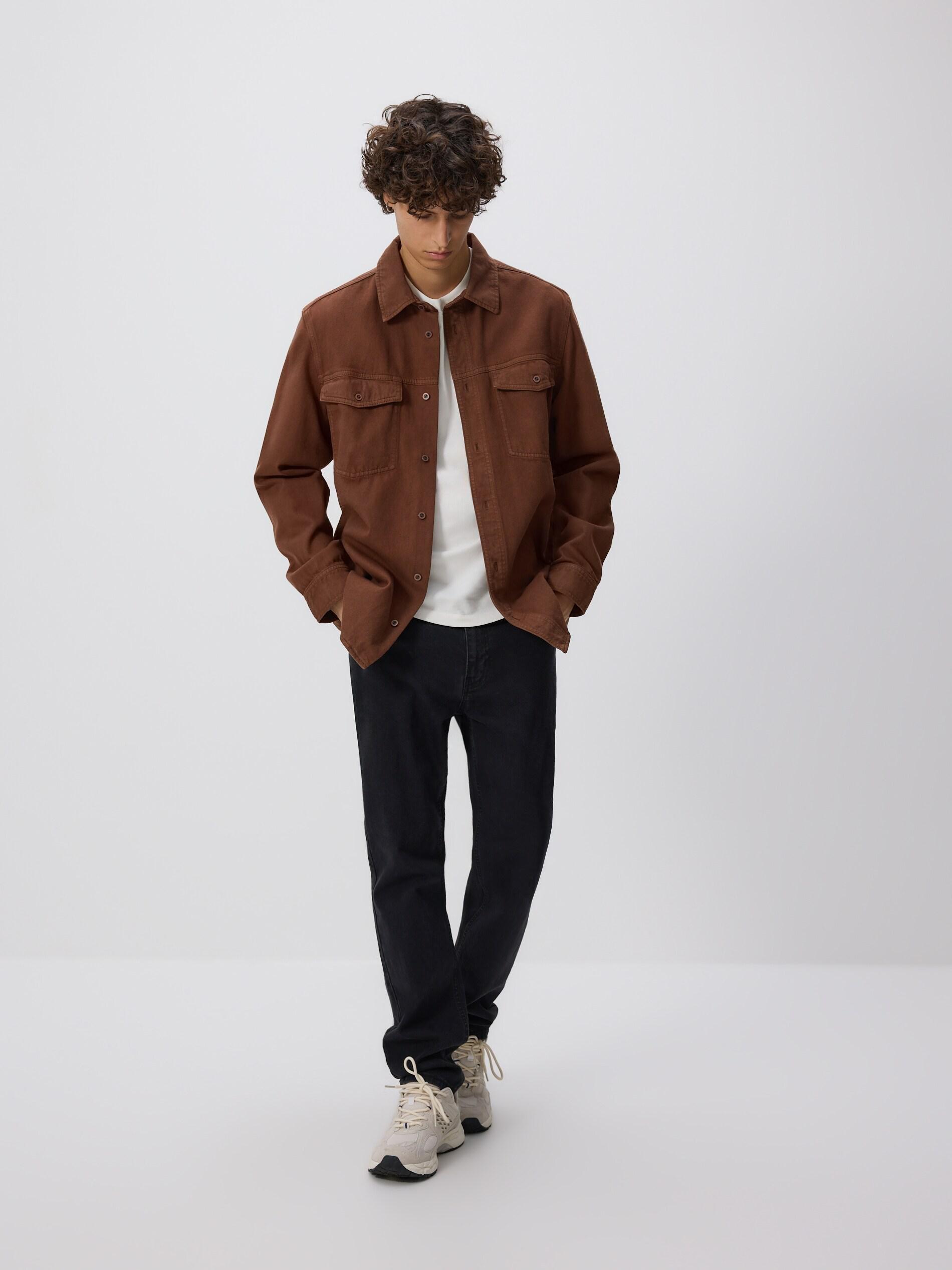 BLACK Slim jeans with wash effect, Black, medium