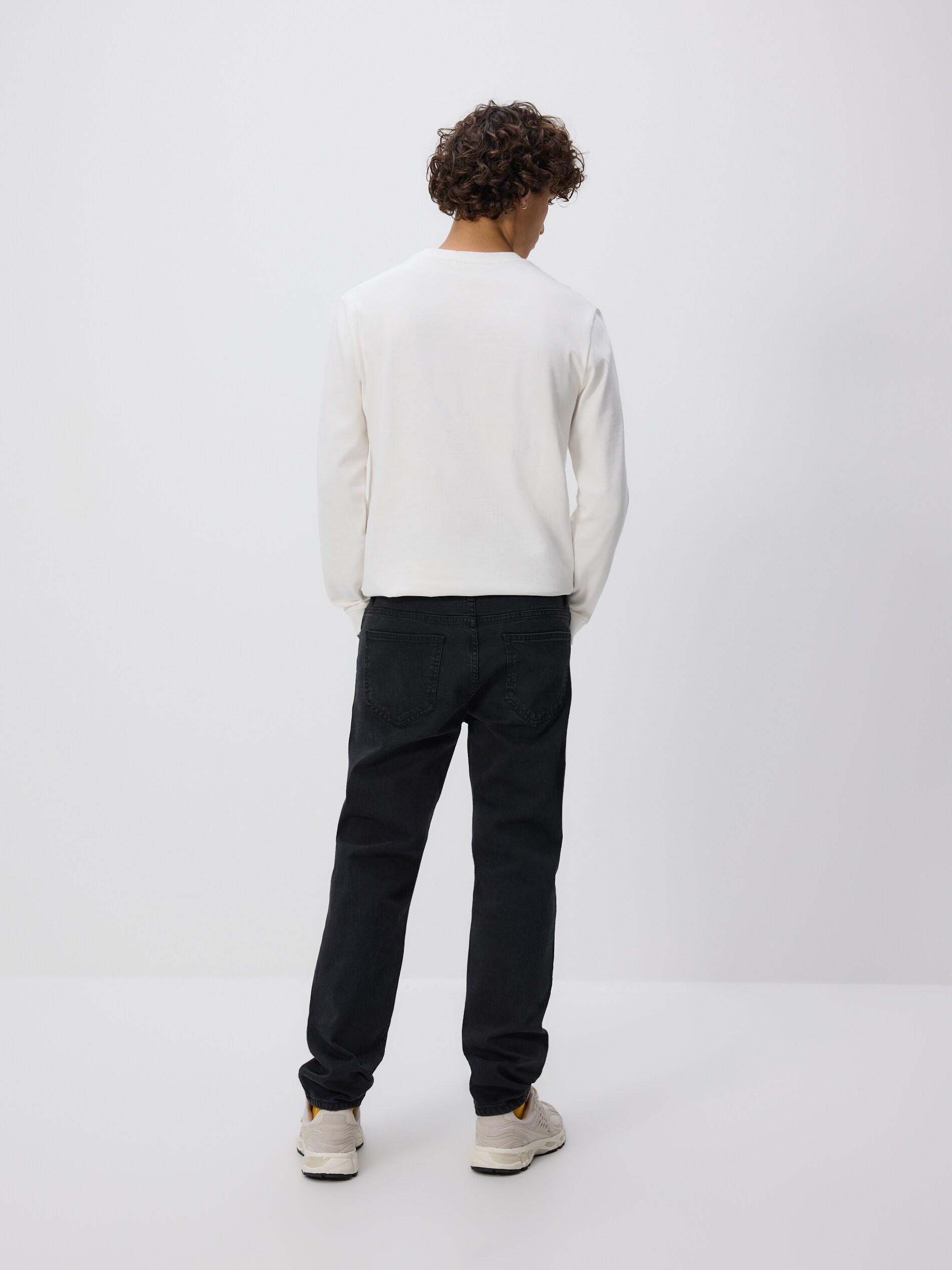 جينز ضيق مع الغسيل تأثير, Black, medium