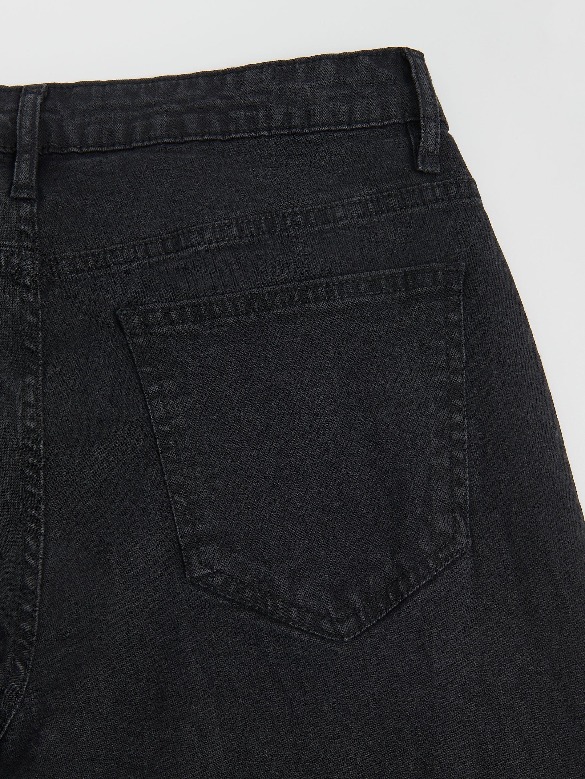 BLACK Slim jeans with wash effect, Black, large image number 4