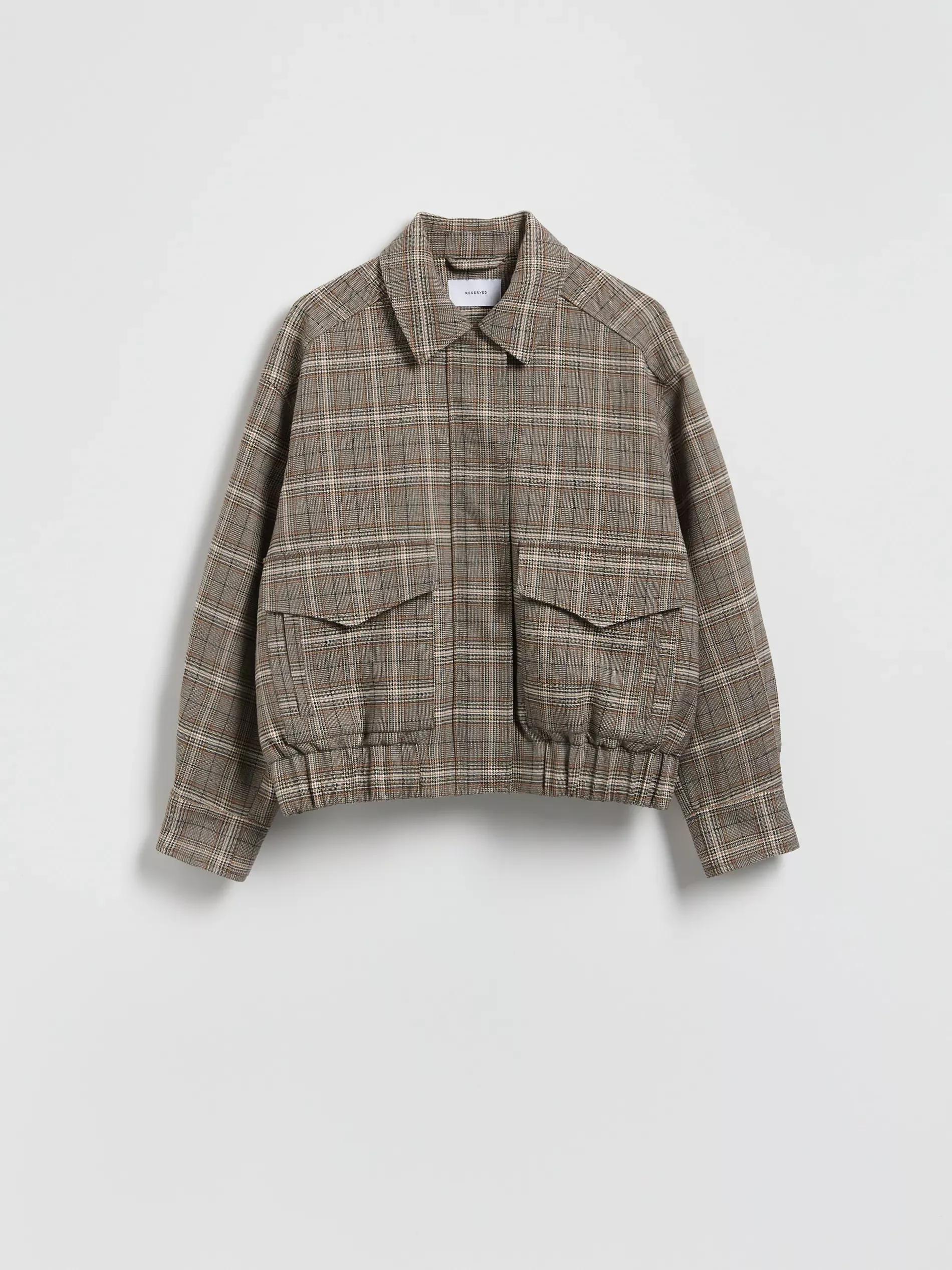 Multicolour Collared Bomber Jacket, , large image number 0