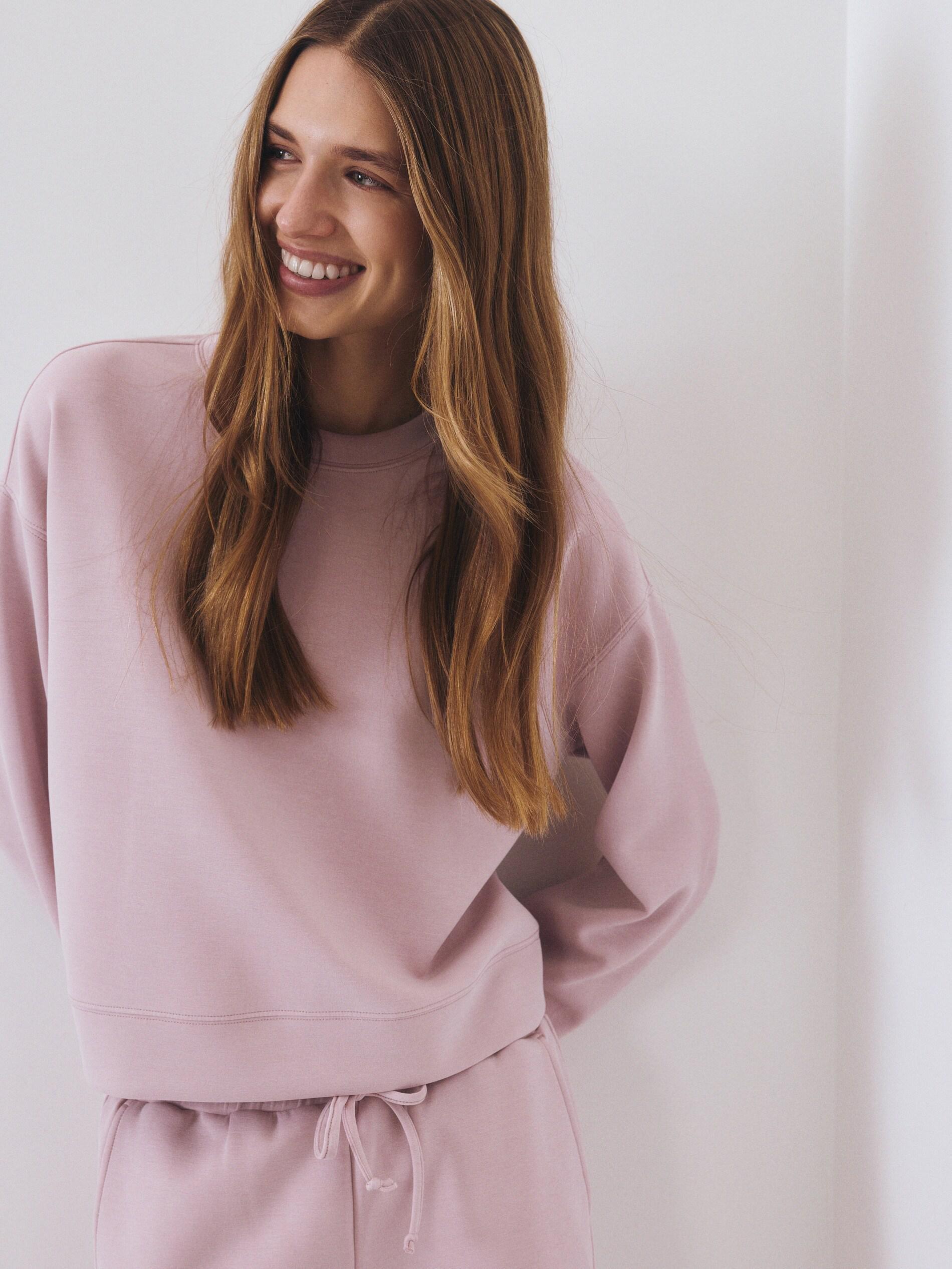 Pink Relaxed Casual Blouse, Pink, medium