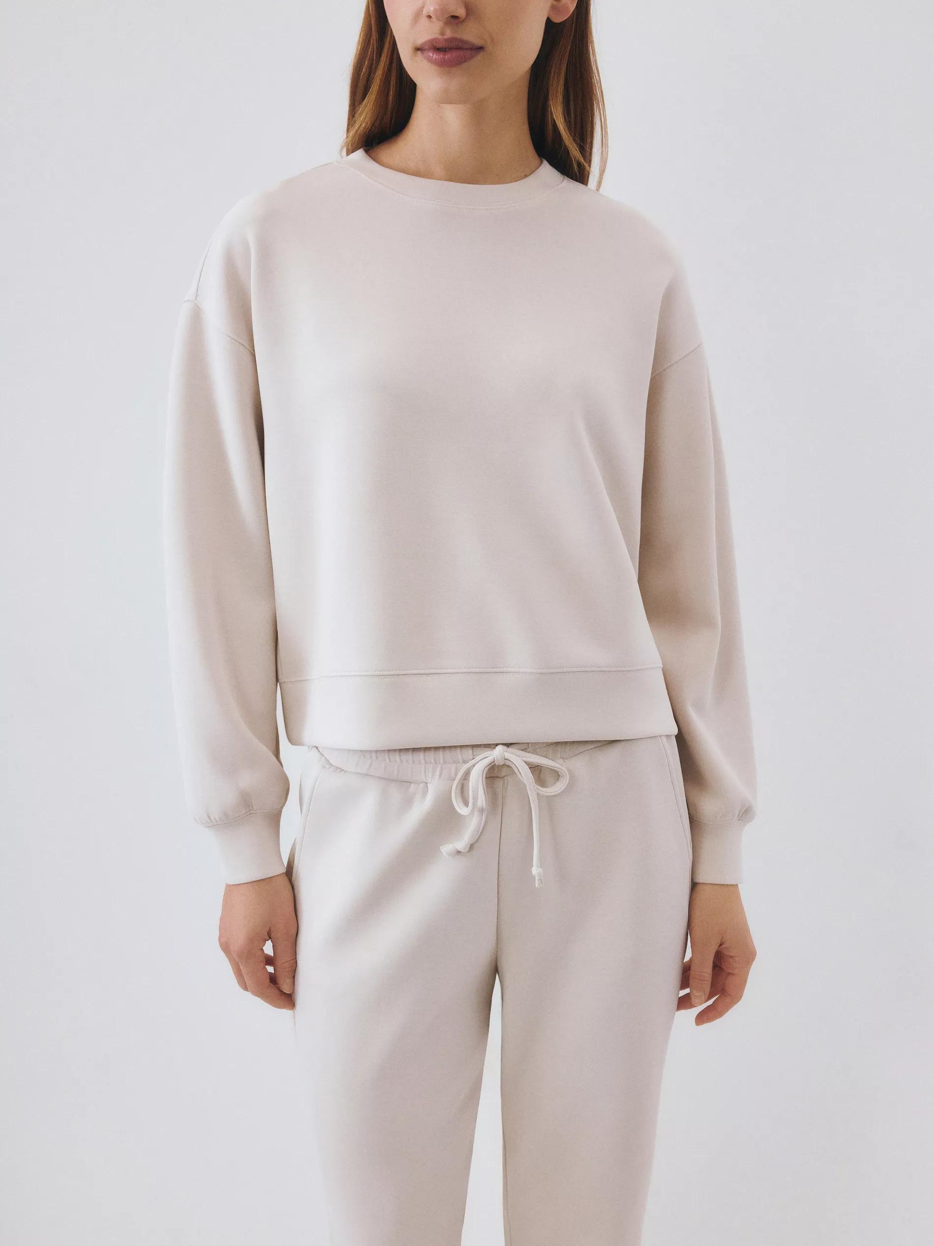 Beige Sports Blouse With Added Modal, Beige, large image number 3