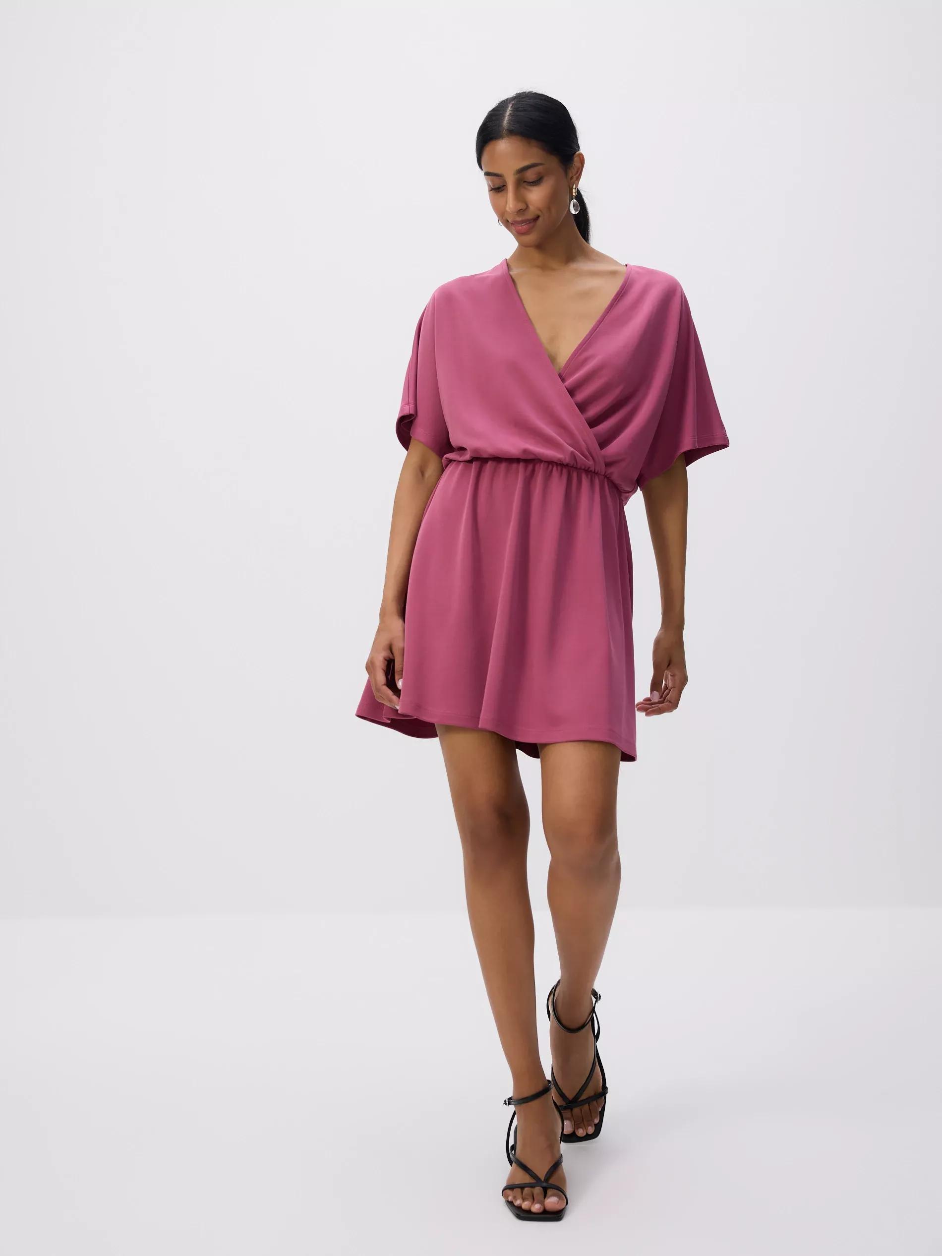 Pink Modal Rich Mini Dress, , large image number 0