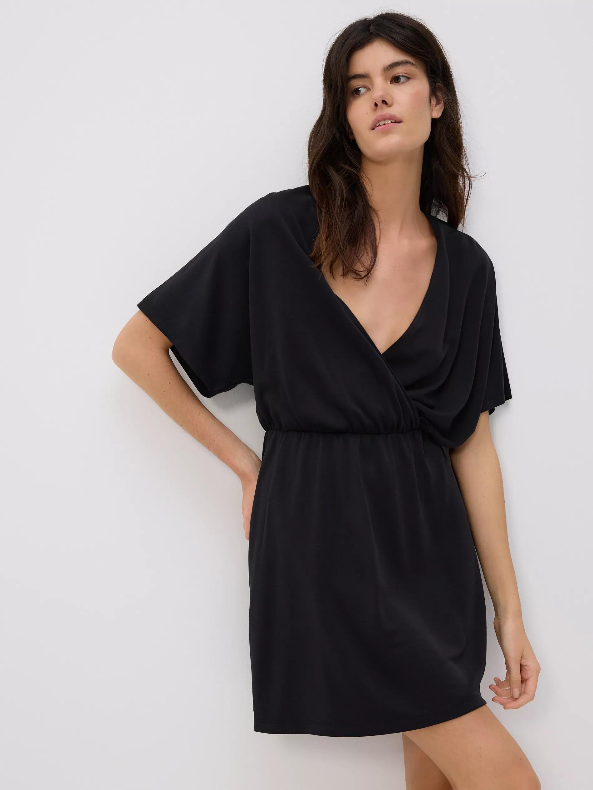 Grey Modal Rich Mini Dress, Grey, large image number 0