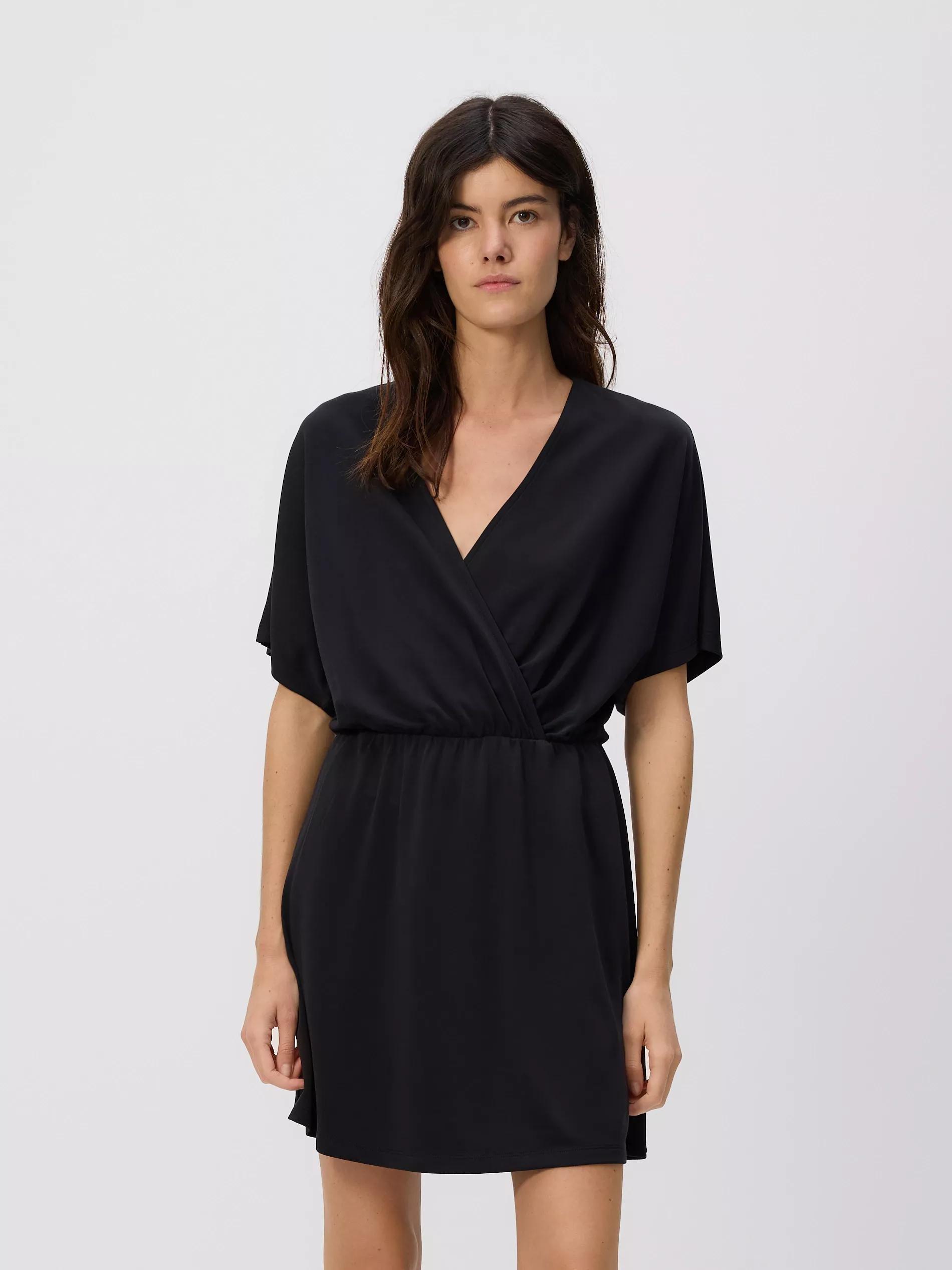 Grey Modal Rich Mini Dress, Grey, large image number 2