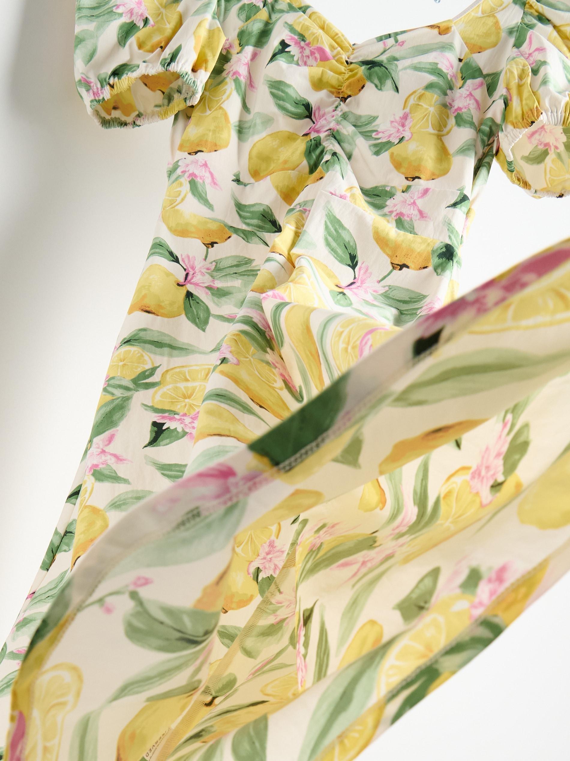 Multicolour Patterned Midi Dress, , large image number 1