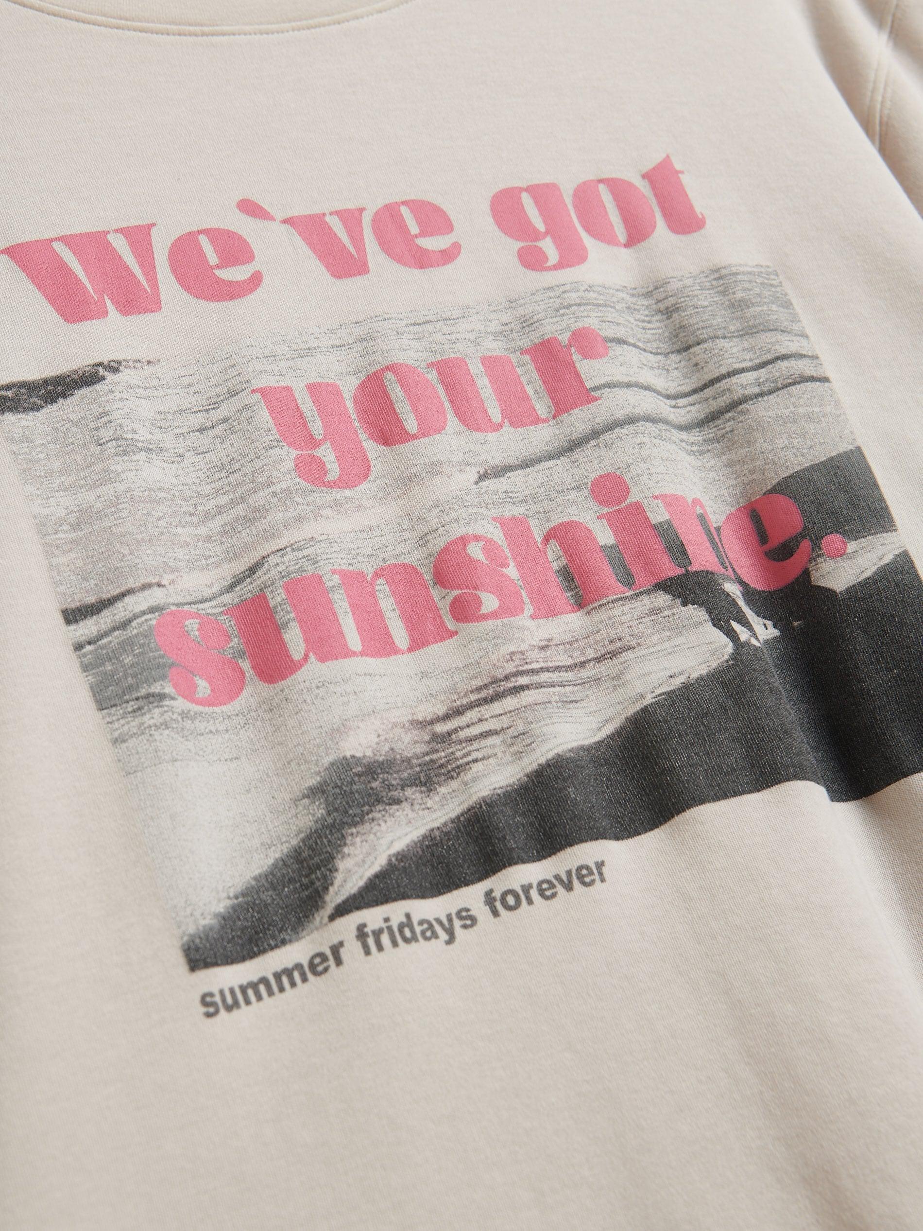 LIGHT GREY T-shirt with print, , large image number 1