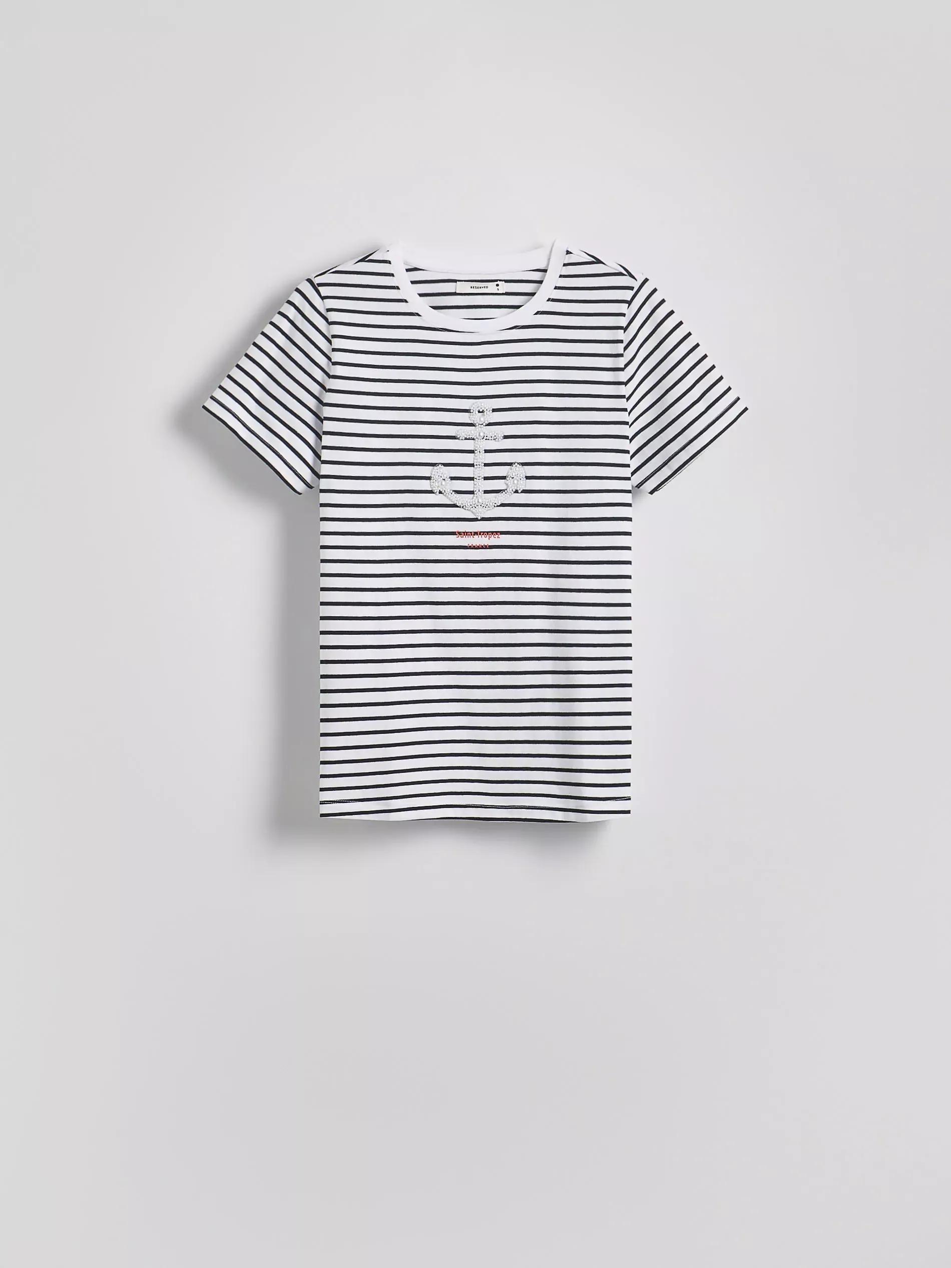 Multicolour T-Shirt With Applique, , large image number 0
