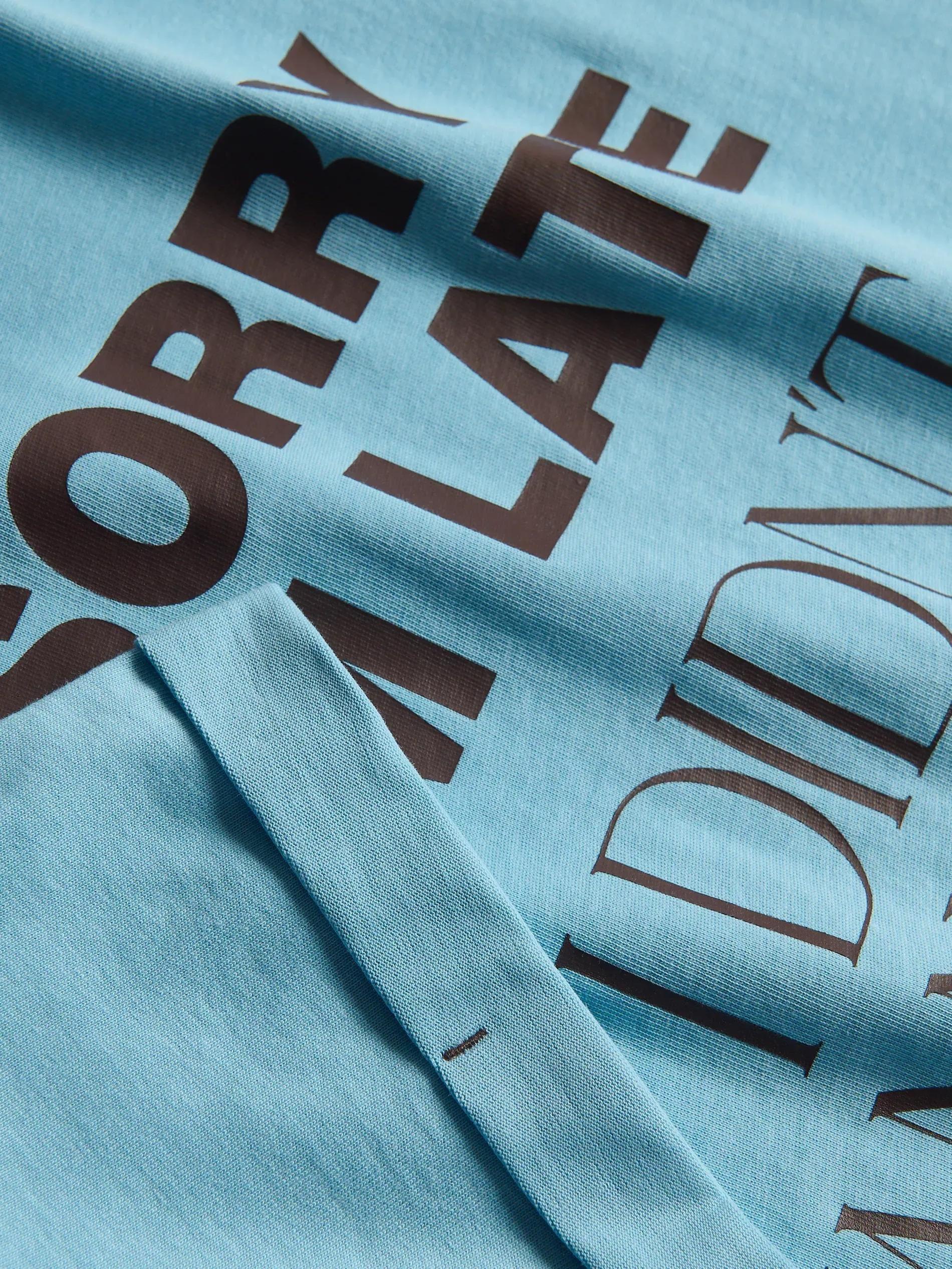 Blue T-Shirt With Print, , large image number 1
