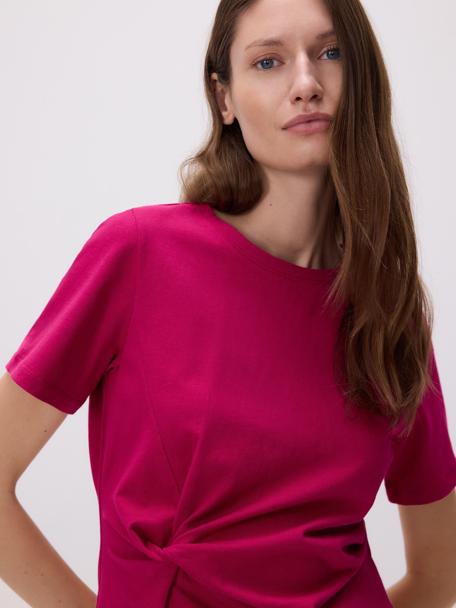 Pink Blouse With Tie Details, Purple, large image number 2