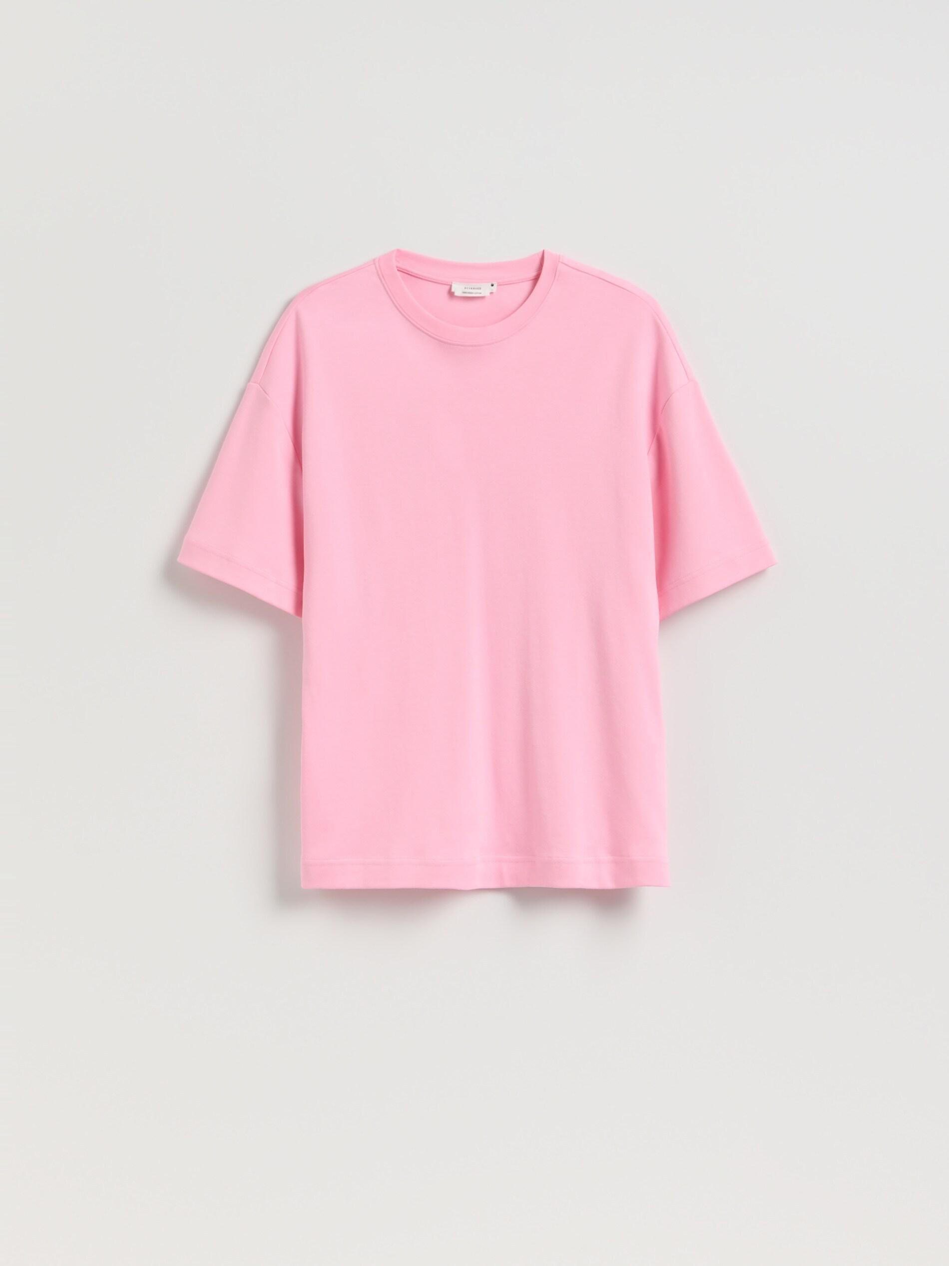 Pink Oversized Mercerised Cotton Blend T-Shirt, Pink, large image number 4
