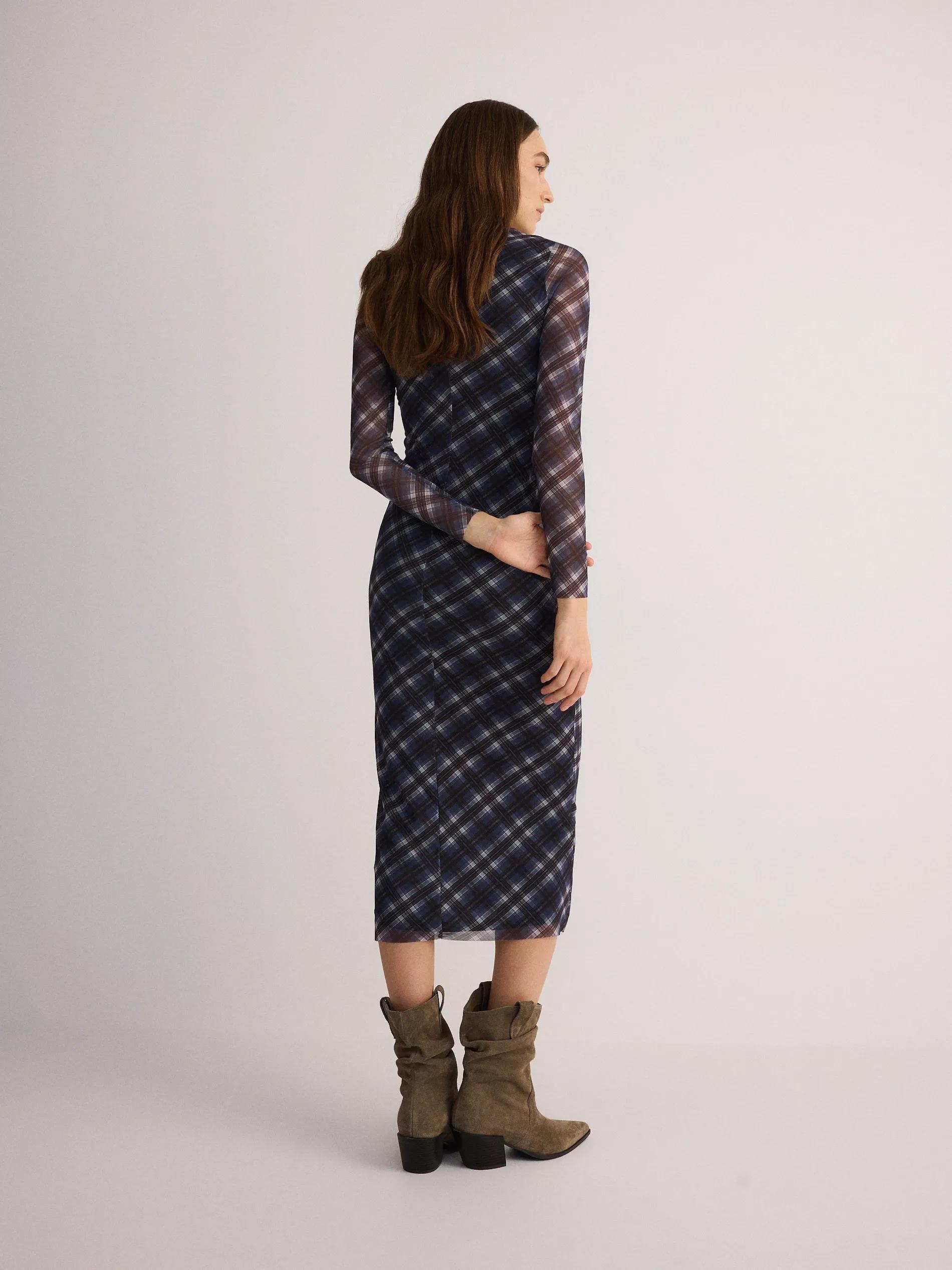 Multicolour Draped Midi Dress, , large image number 4