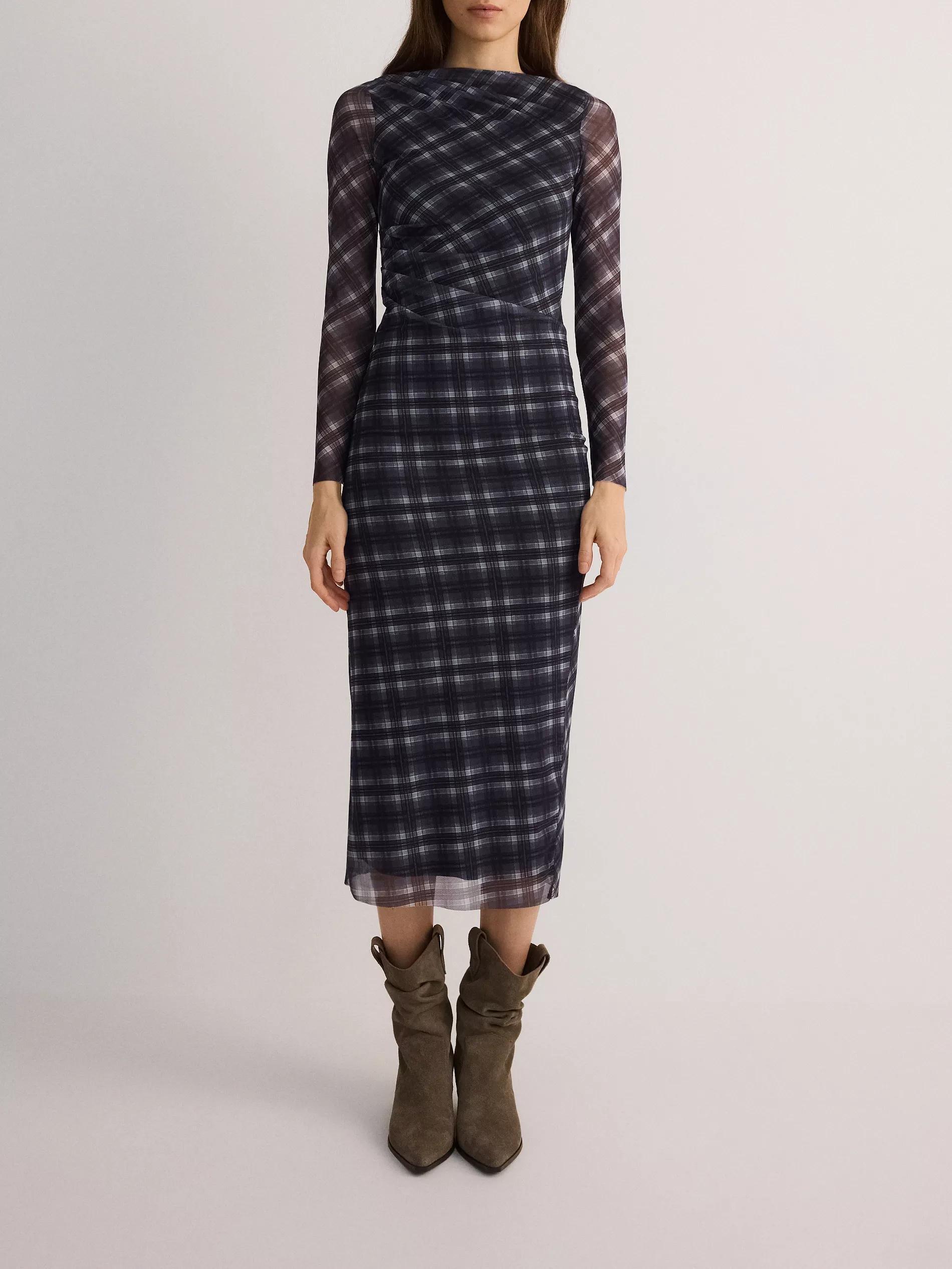 Multicolour Draped Midi Dress, , large image number 5