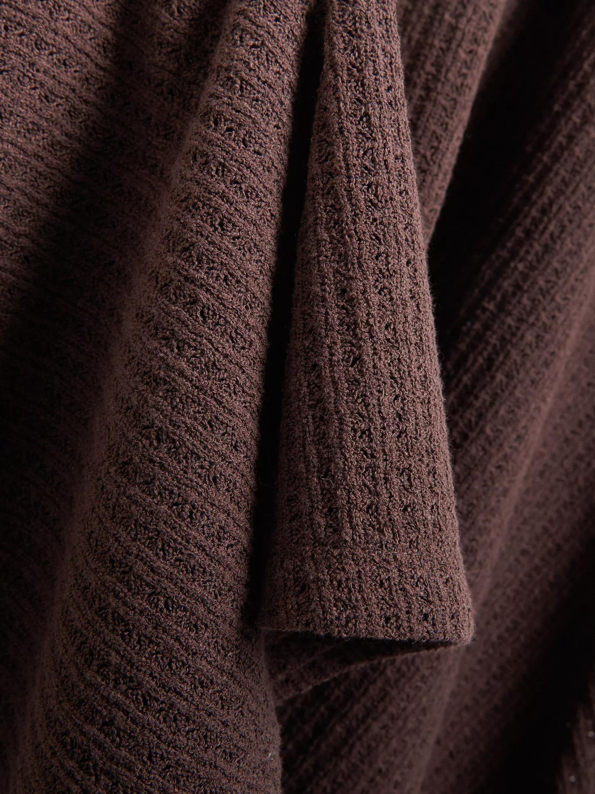 Brown Maxi Jersey Skirt, , large image number 4