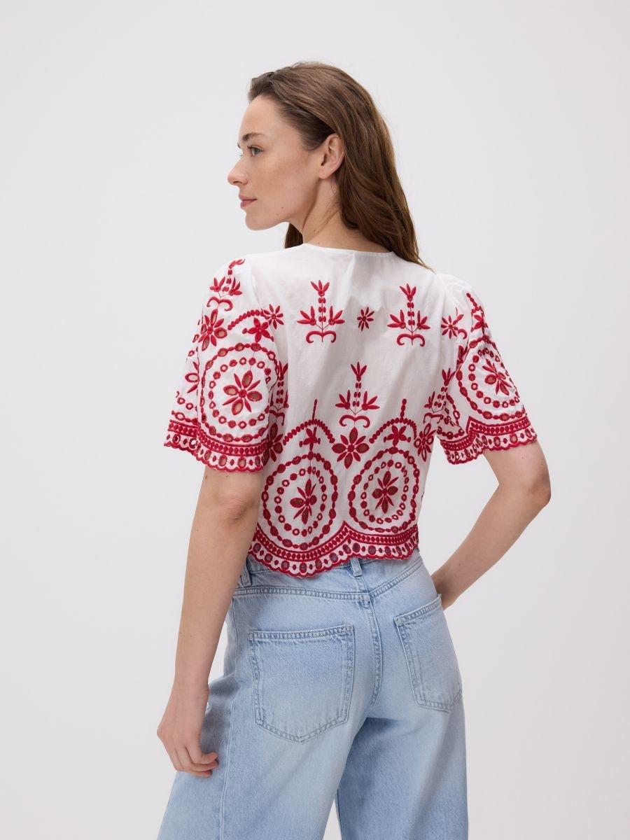 Red Blouse, , large image number 3
