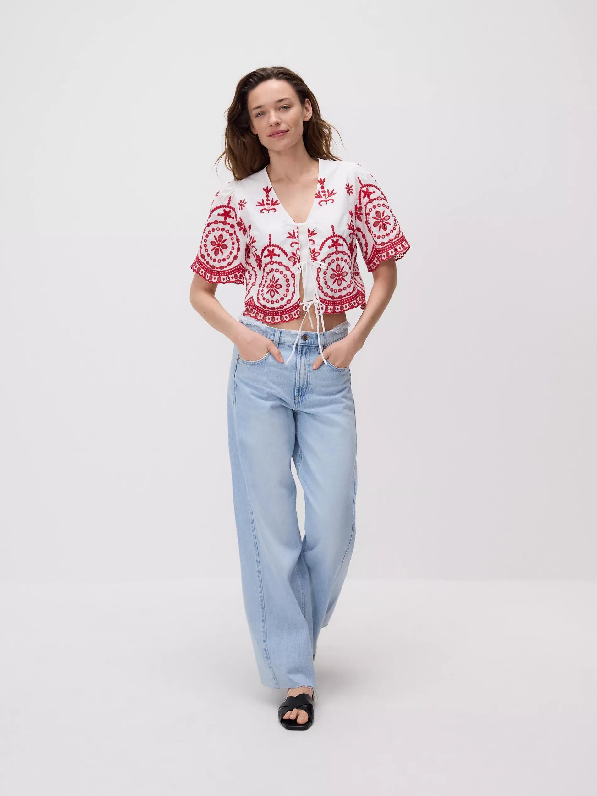 Red Blouse, , large image number 4