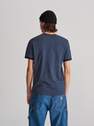 Reserved - Navy Blue T-Shirt With Contrast Trimming, Men
