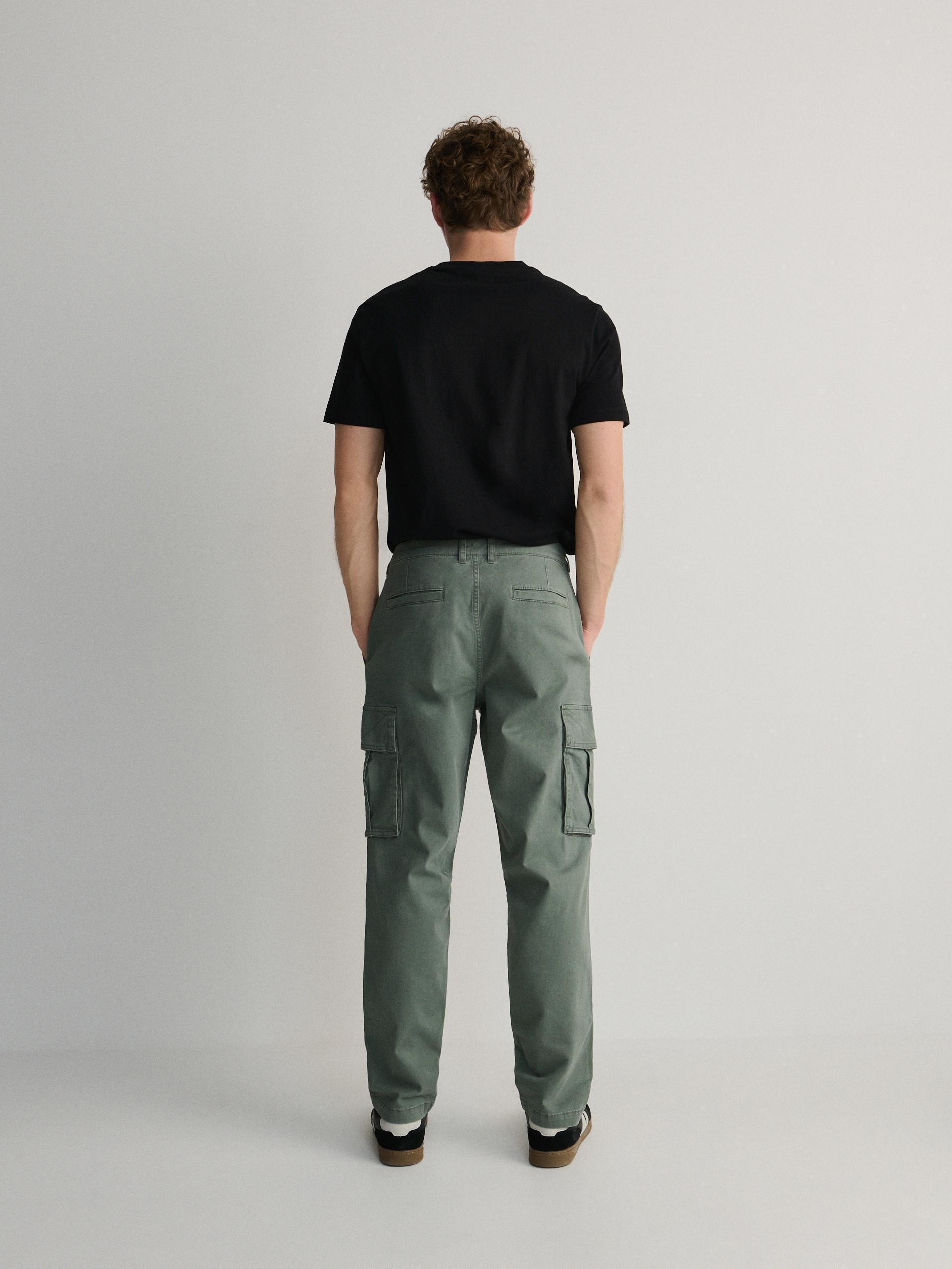 Green Cargo Trousers, , large image number 2