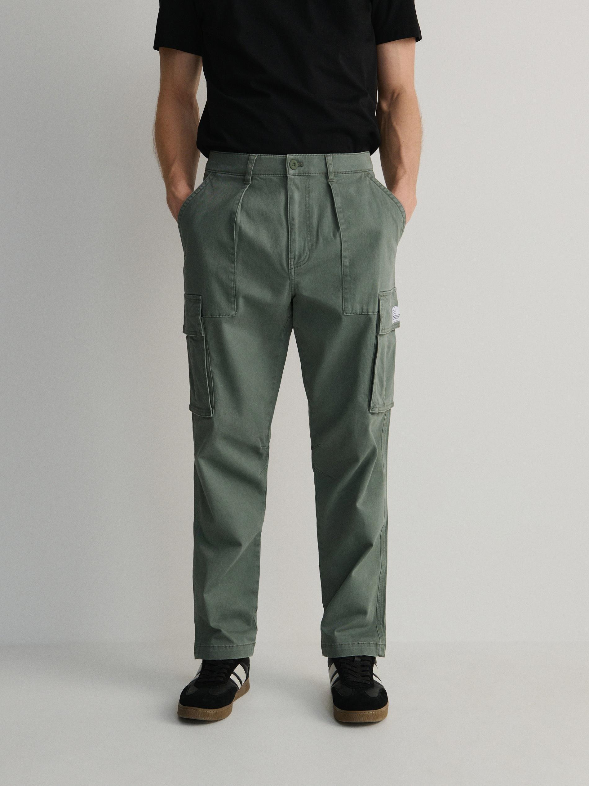 Green Cargo Trousers, , large image number 4